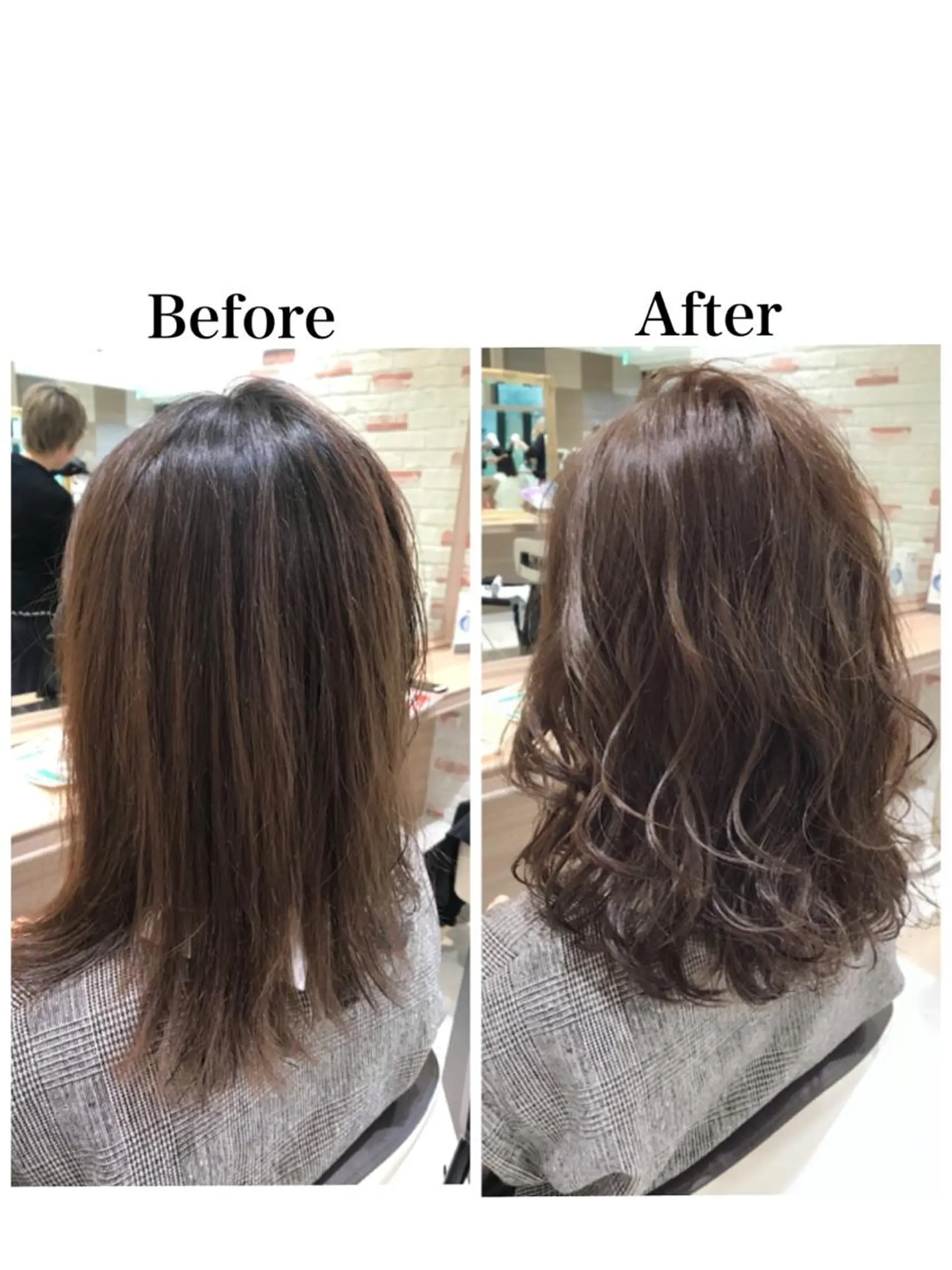 セミロング アッシュ カット ヘアカラー 新宿 木下拓哉のヘアスタイル