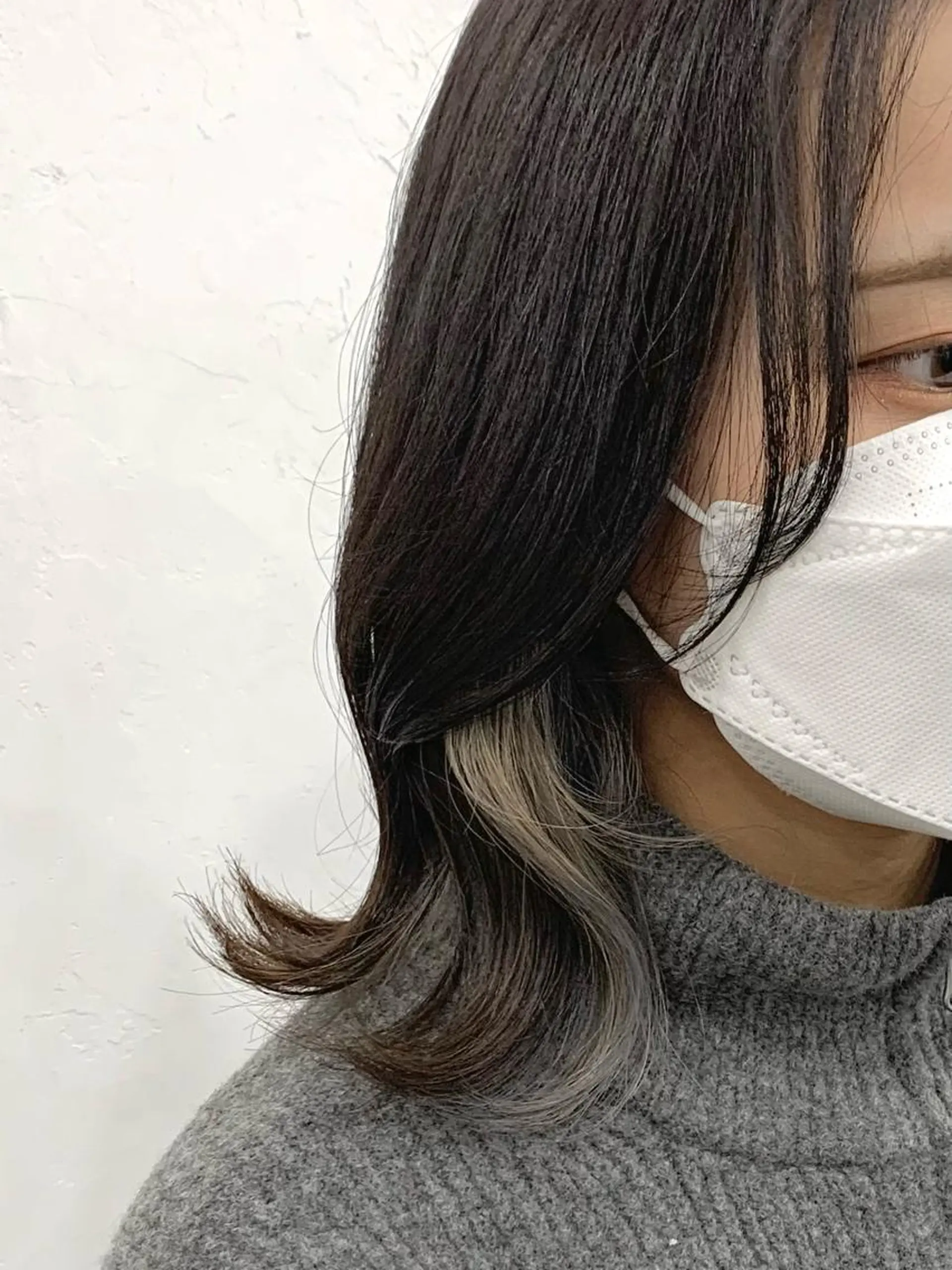 ミディアム カラー レイヤー ハイトーン 暖色⭐︎KANAKOのヘアスタイル