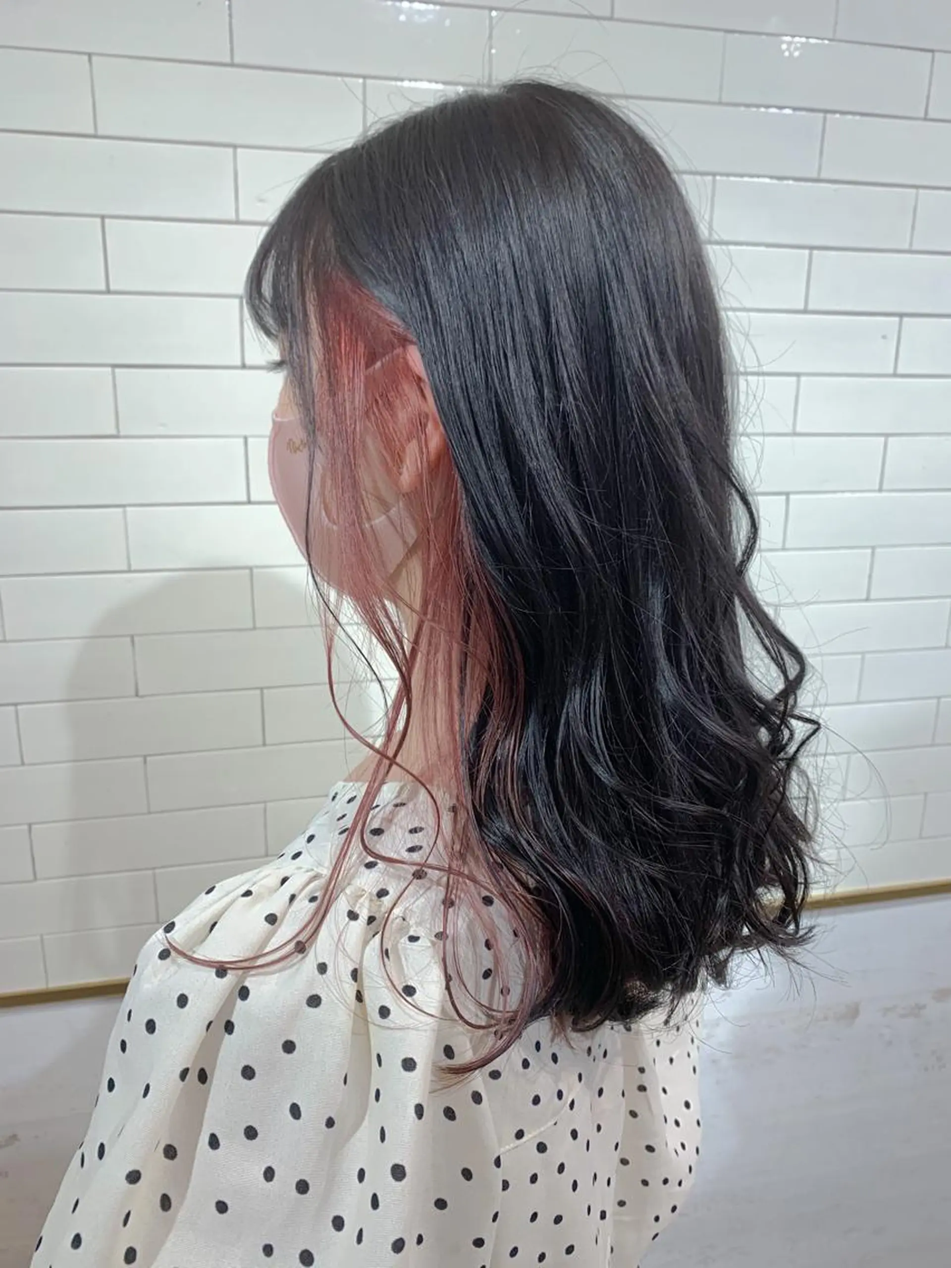 セミロング カラー ヘアアレンジ ブリーチ ケアブリーチ ピンクカラー 🦋レイヤーカット ミドリカワ🦋のヘアスタイル