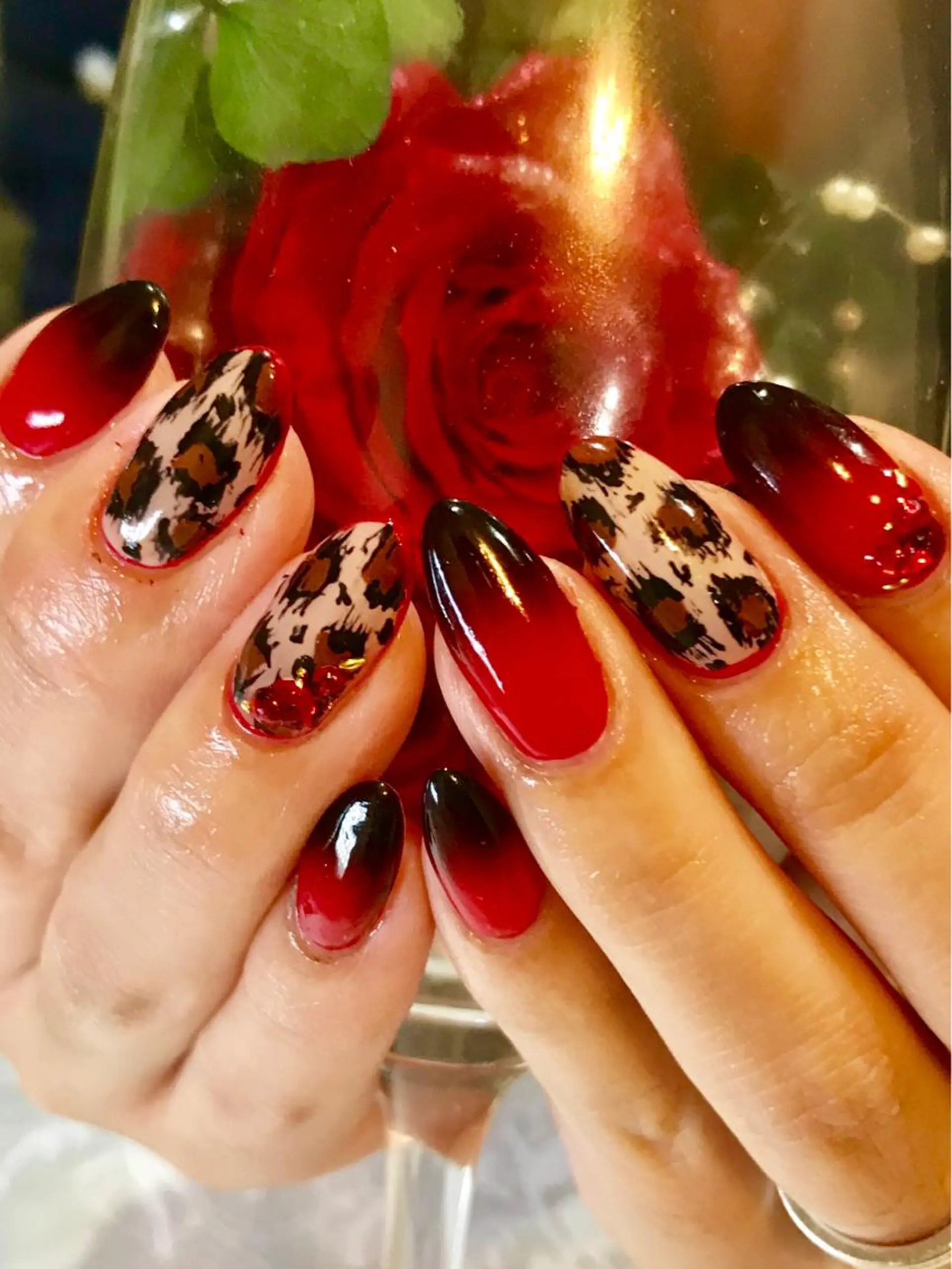 ネイル アートネイル ジェルネイル グラデーション Grazie AMOREのネイルデザイン