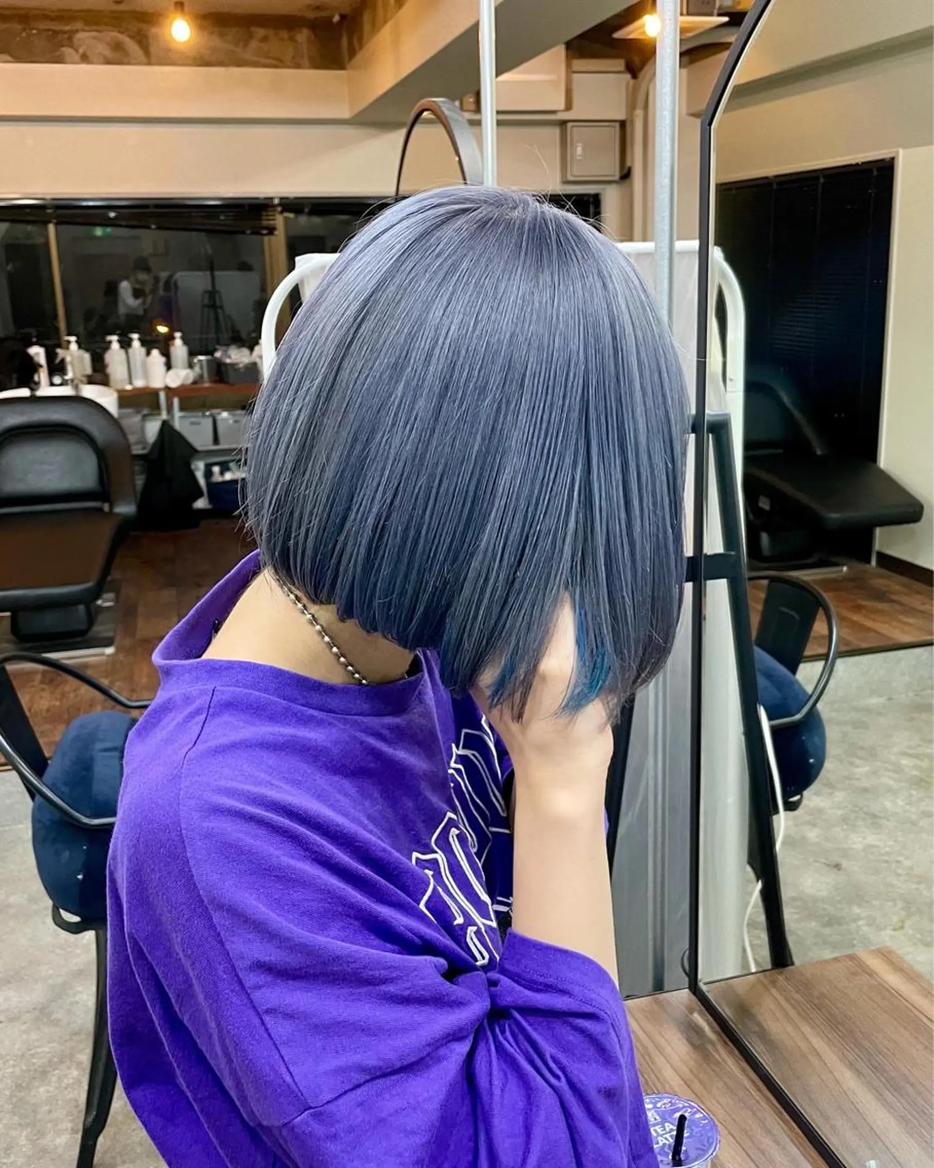 ミディアム カラー パーマ ヘアアレンジ メンズ キッズ ネイル マツエク・マツパ アイブロウ メンズバレイヤージュ メンズブリーチ メンズハイライト メンズインナーカラー メンズ韓国風 切りっぱなしヘアボブ ミディアムヘアRYOのヘアスタイル