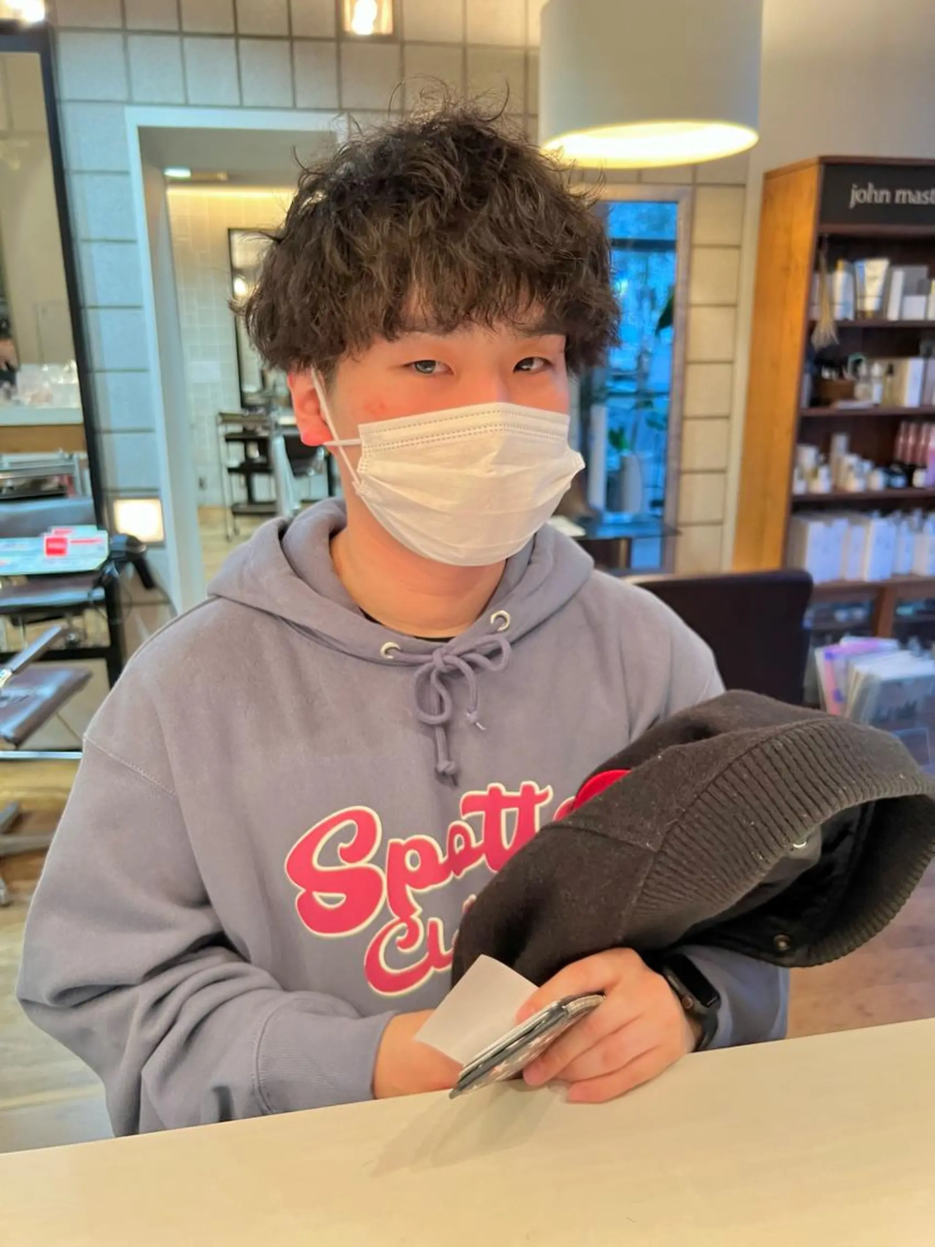 パーマ メンズ メンズパーマ メンズスパイラルパーマ スパイラルパーマ カット ヘアカラー メンズパーマ/フェ ザーパーマ/古川晴輝のヘアスタイル