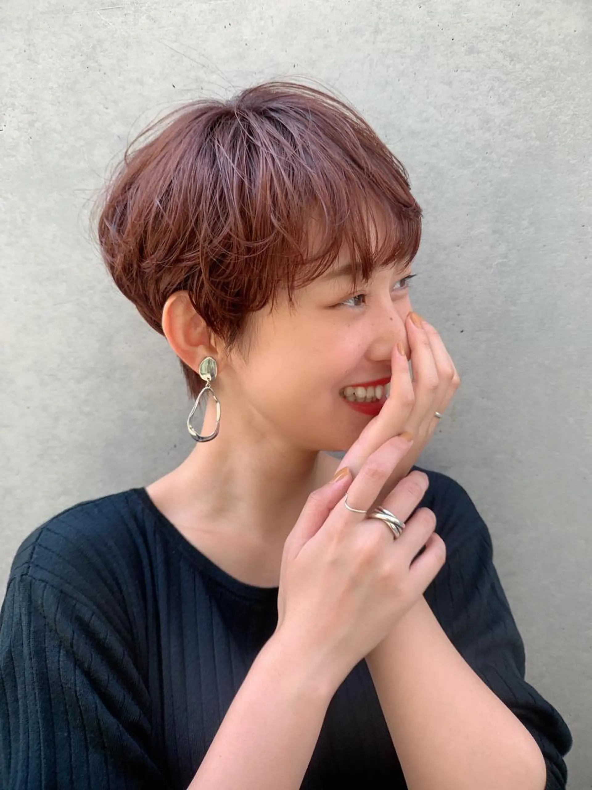 ショート レイヤー/韓国❣️ 髪質改善/e_kiのヘアスタイル