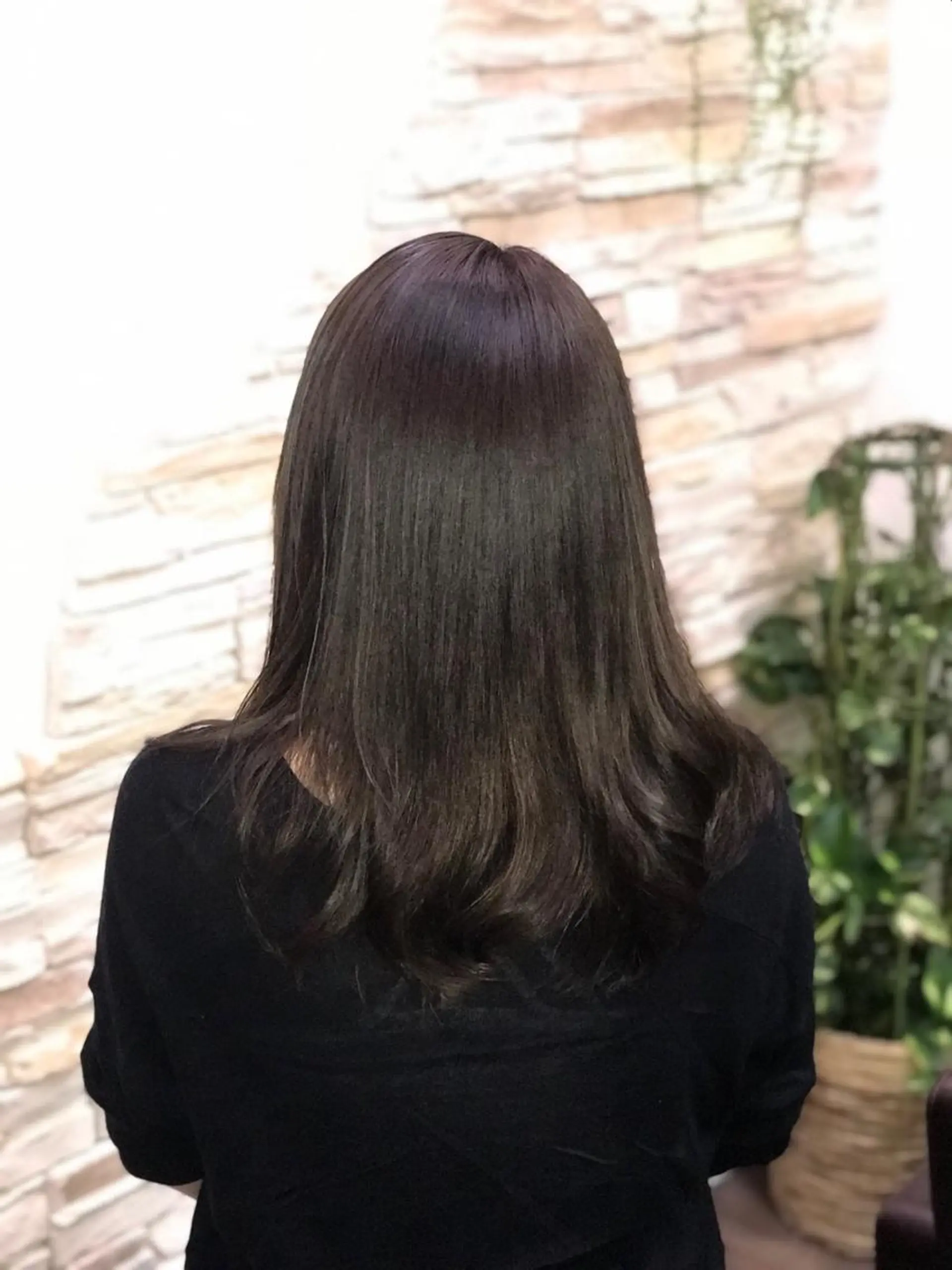 ミディアム カラー カ ノのヘアスタイル