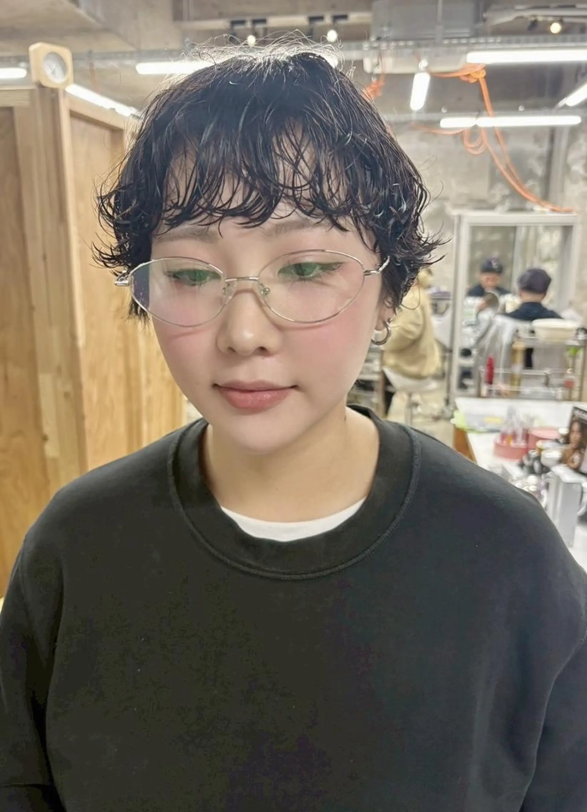 ショート パーマ ショートヘア デジタルパーマ カット パーマ トリートメント トレンドパーマ/ ボブ🌰くりーわのヘアスタイル