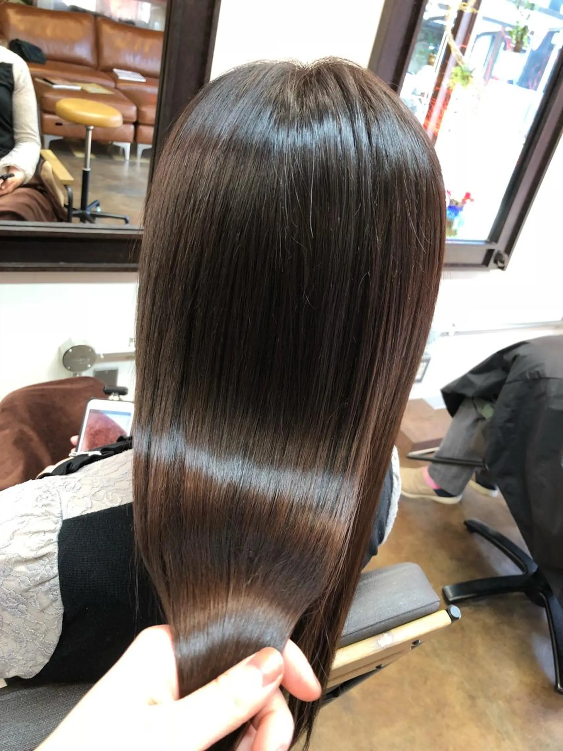 ロング カラー パーマ コレットヘアー 田中アヤノのヘアスタイル