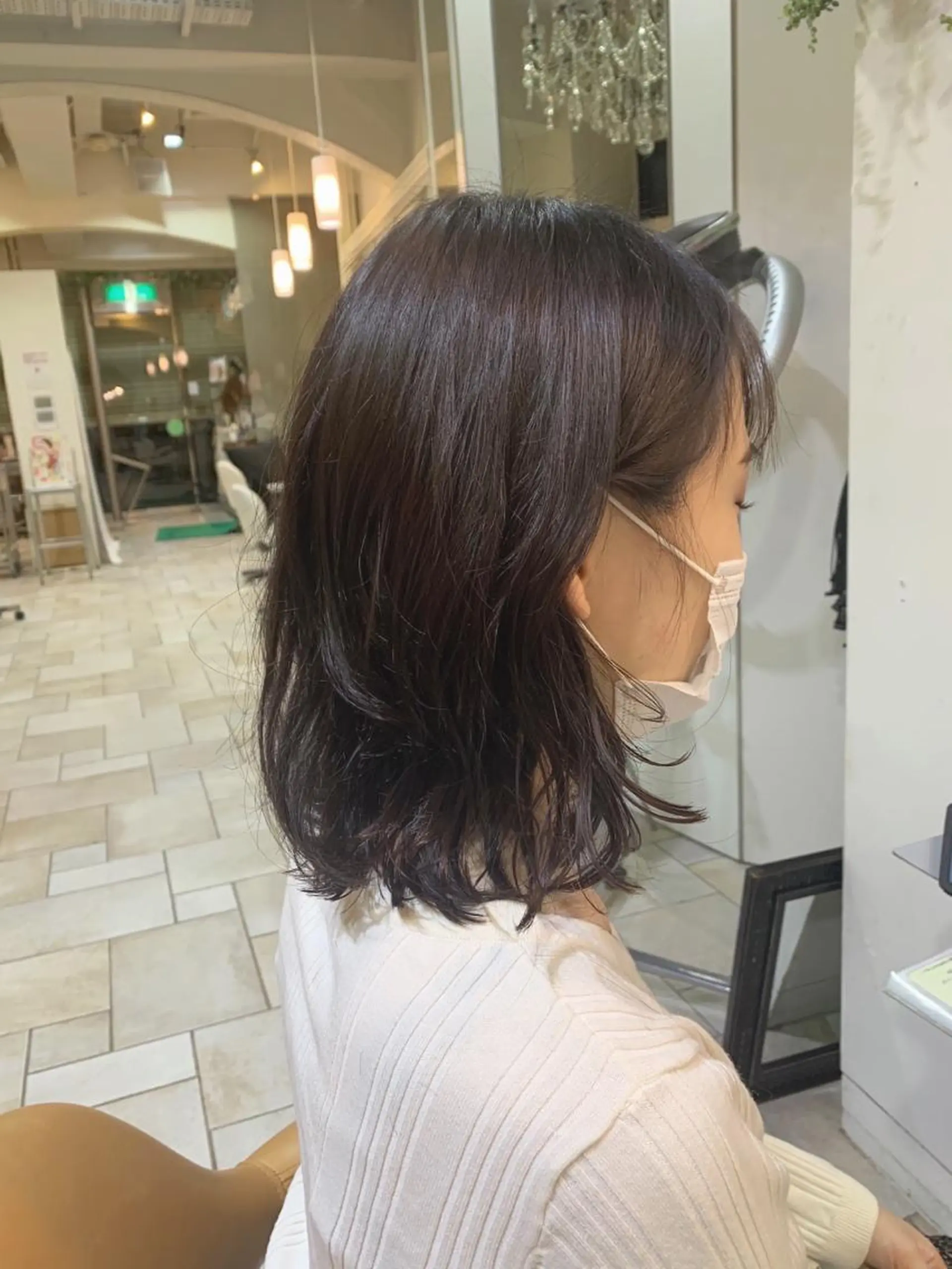 ミディアム パーマ 立石 タテイシのヘアスタイル