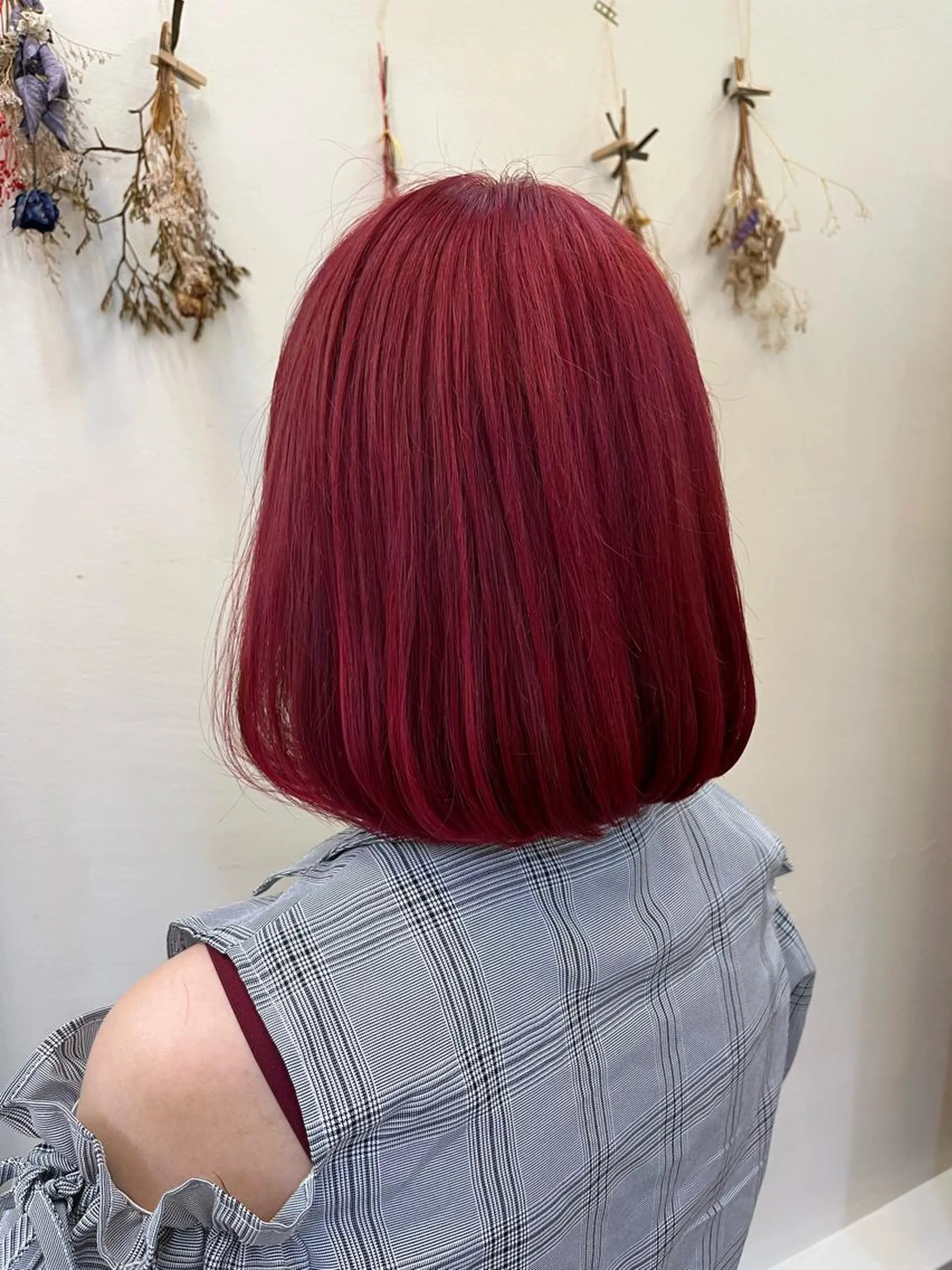 ミディアム カラー ヘアカラー マンツーマン 縮毛矯正/マユコのヘアスタイル