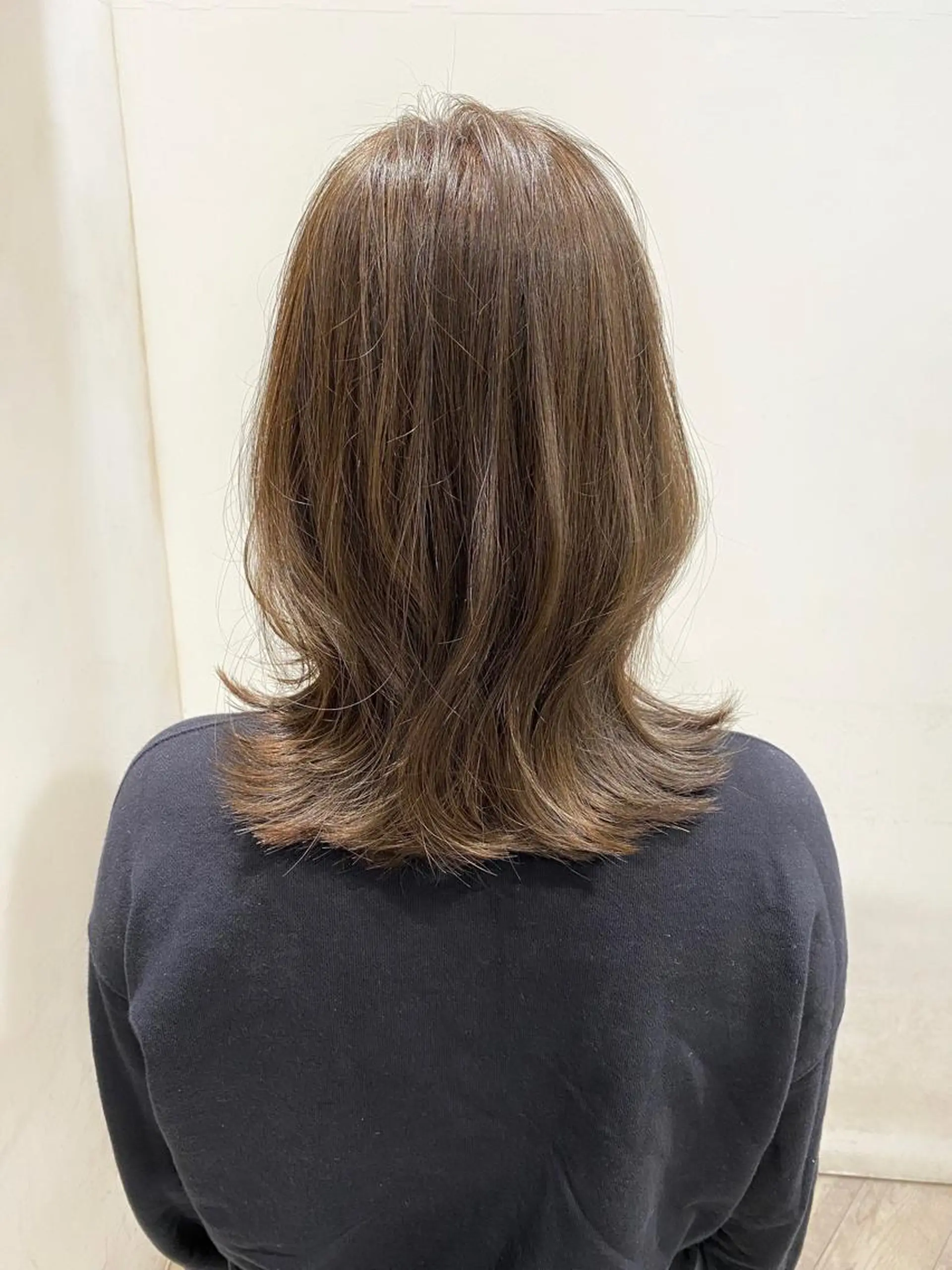 ミディアム 顔まわりカット🌟 くびれヘア/寺門遥輝のヘアスタイル