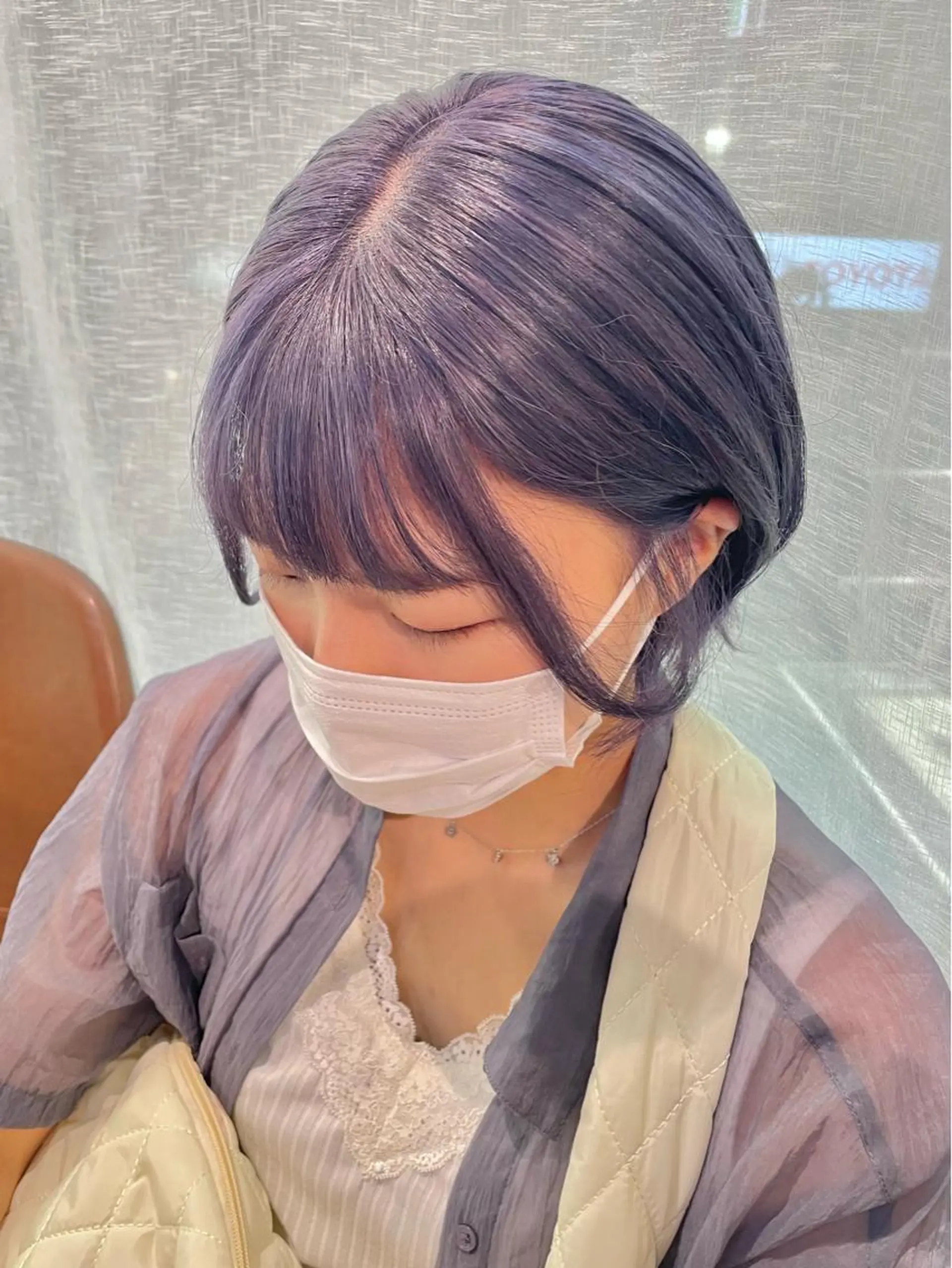 ショート カラー aya/小顔レイヤー /柔らかカラーのヘアスタイル