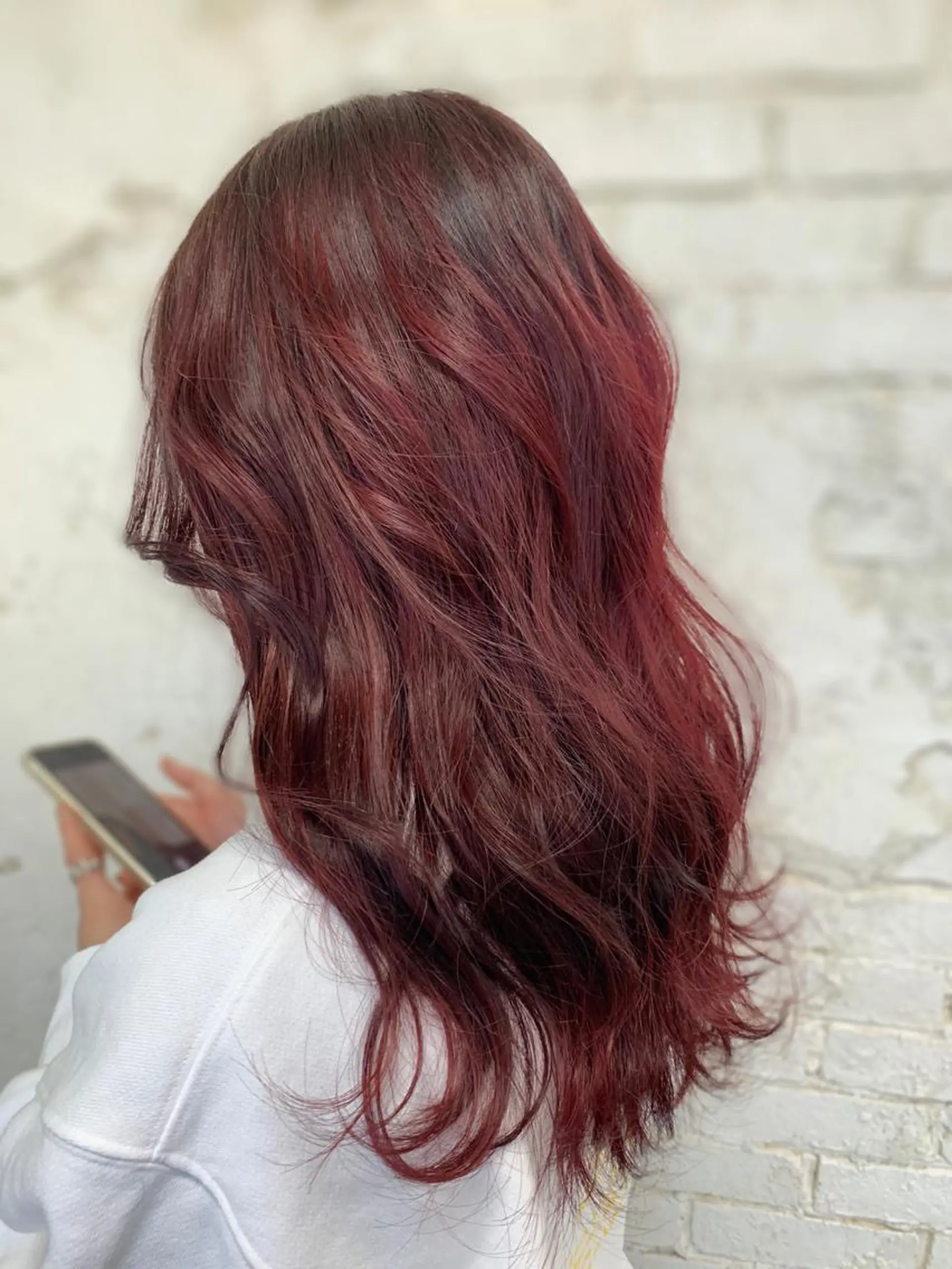 ロング トリートメント u n aのヘアスタイル