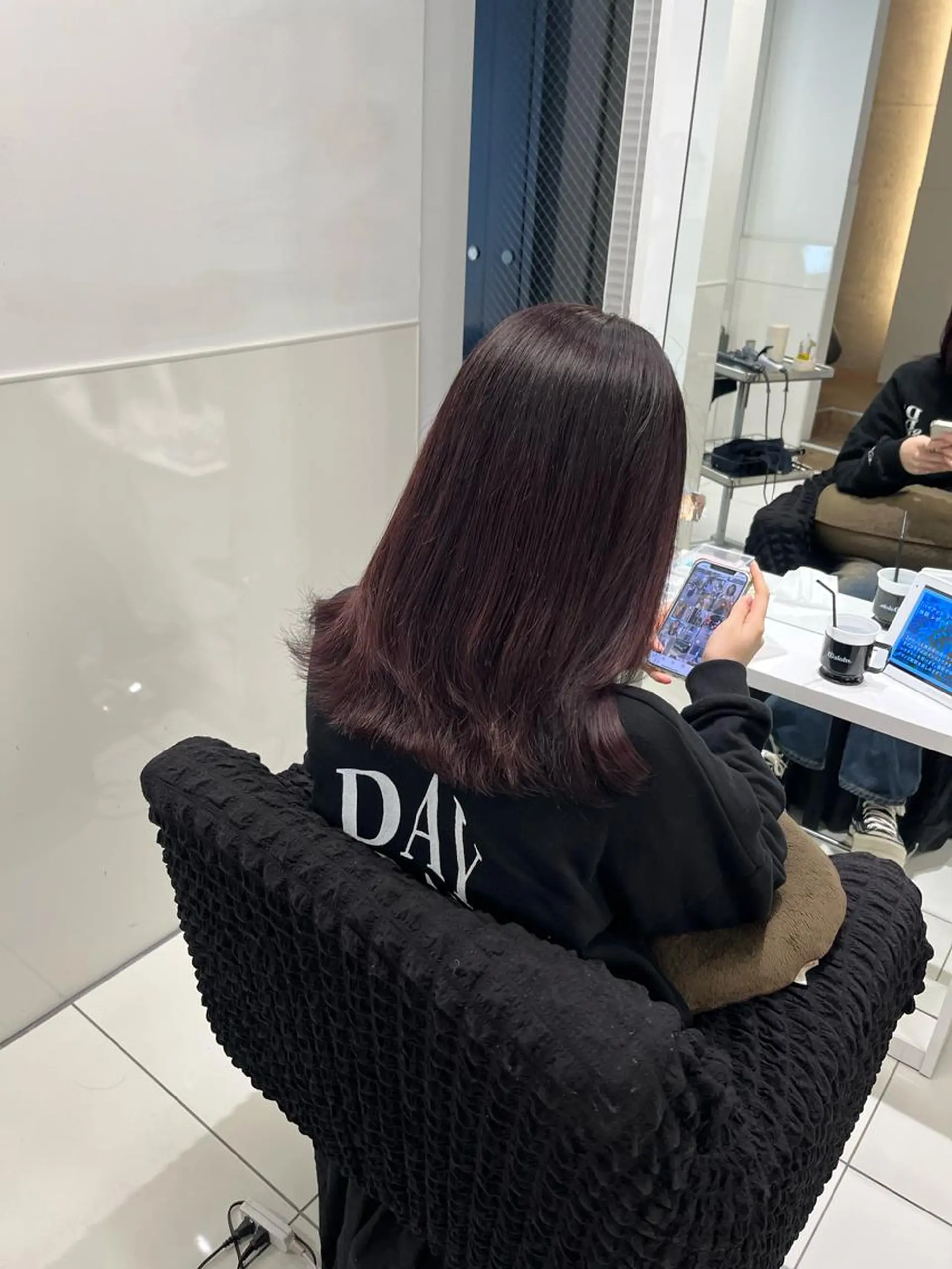 ミディアム カラー アッシュ ラベンダーカラー ラベンダーアッシュ りおな/髪質改善/ カラー /平尾のヘアスタイル