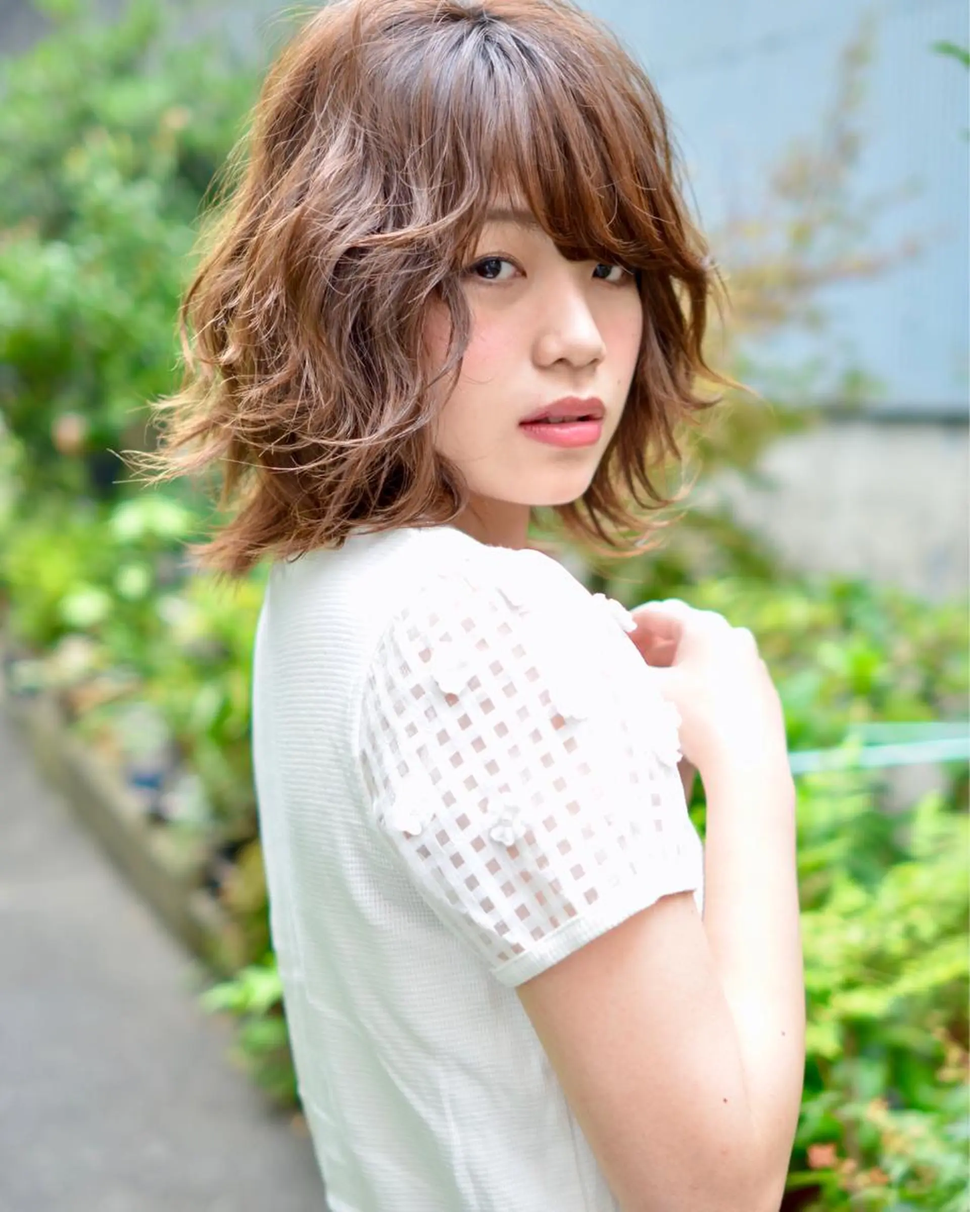 ミディアム カラー ヘアアレンジ ボブ カット ヘアカラー トリートメント 上新庄NO1髪質改善 See.店長深田強のヘアスタイル