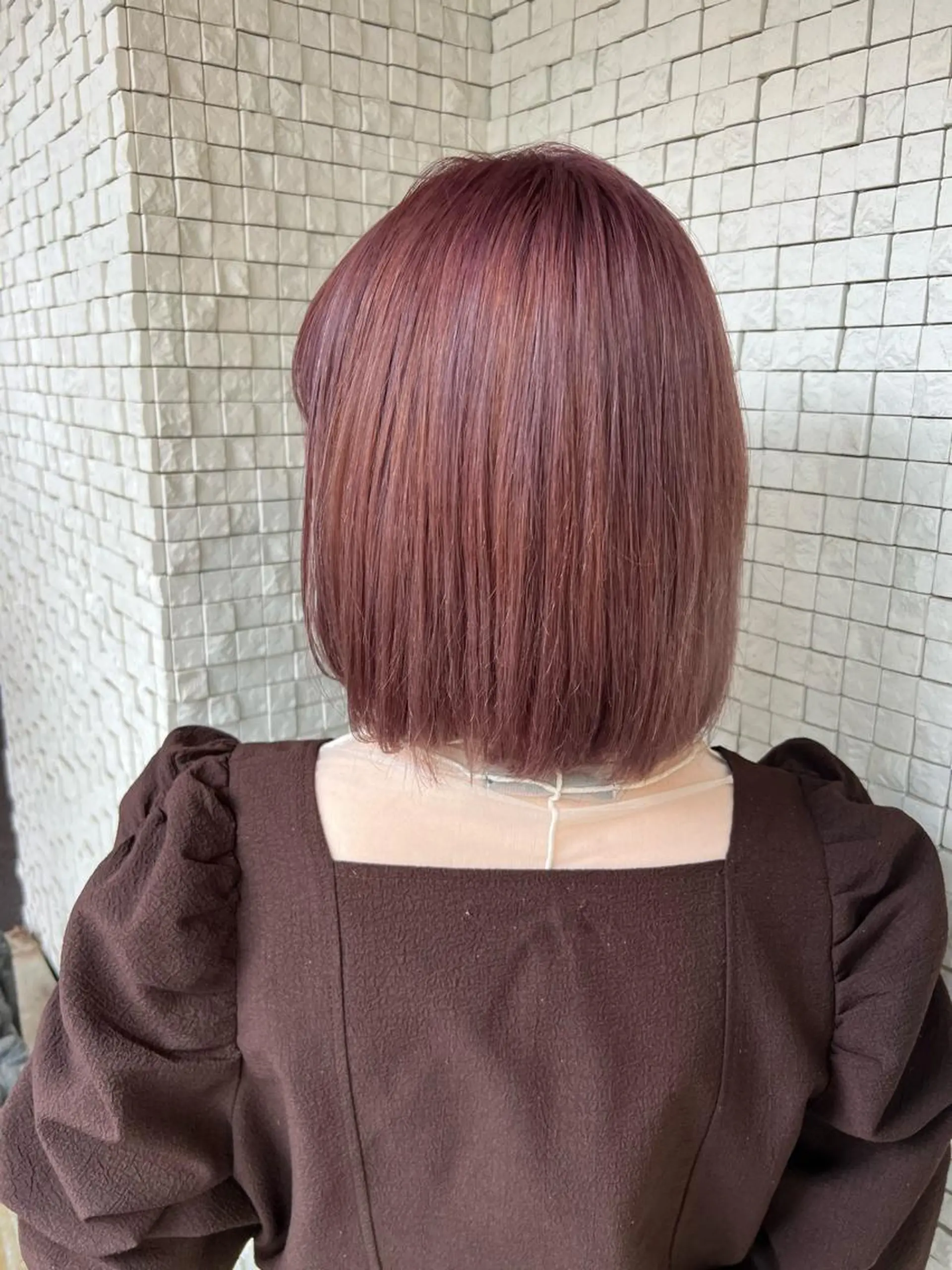 ショート ピンクラベンダー 土田かほ/本日🈳 透明感カラー🍃のヘアスタイル