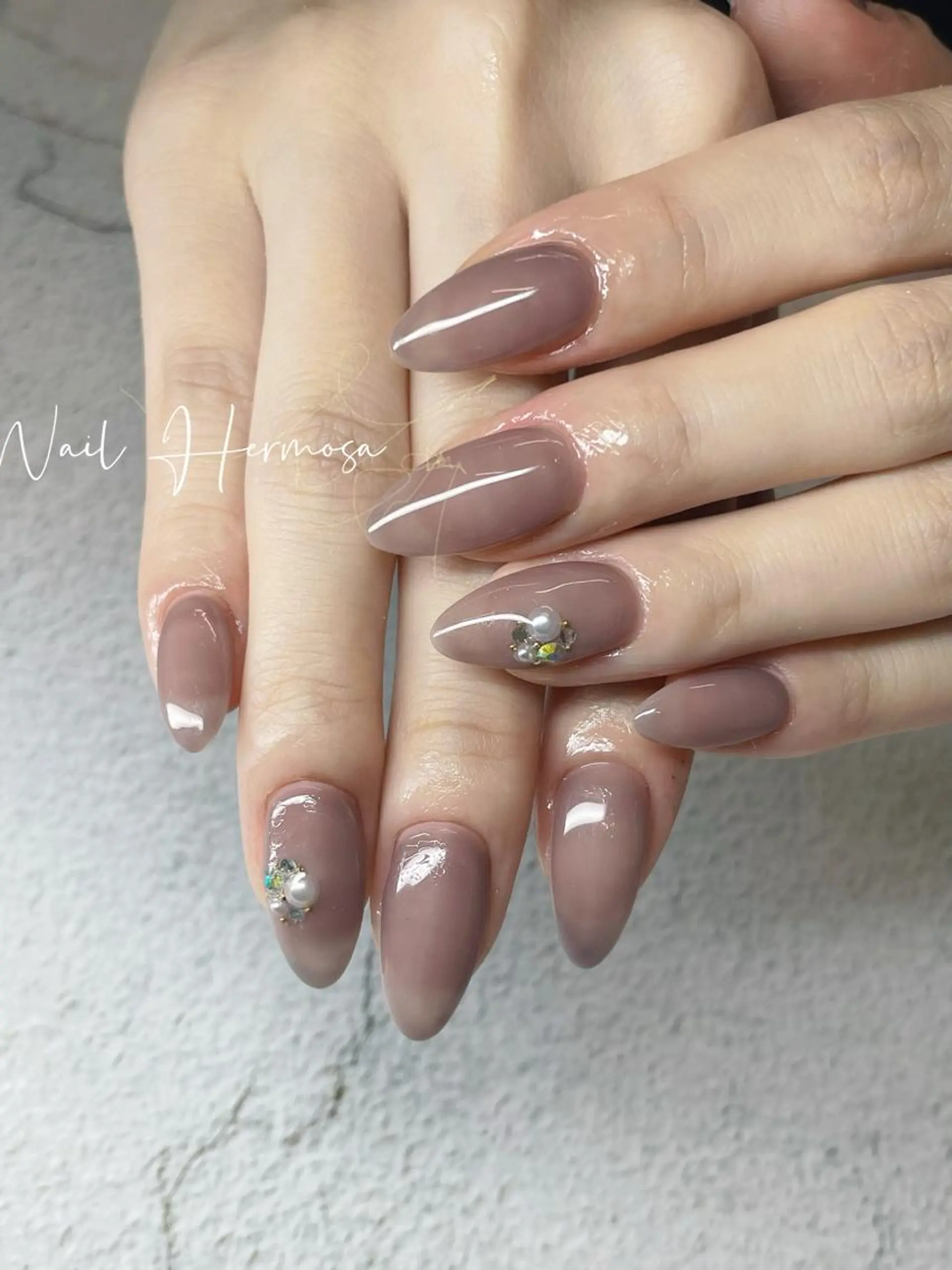 ネイル 桜ネイル 長さ出し フラッシュネイル フラワーネイル フットネイル ハンドネイル ネイル エルモサのネイルデザイン