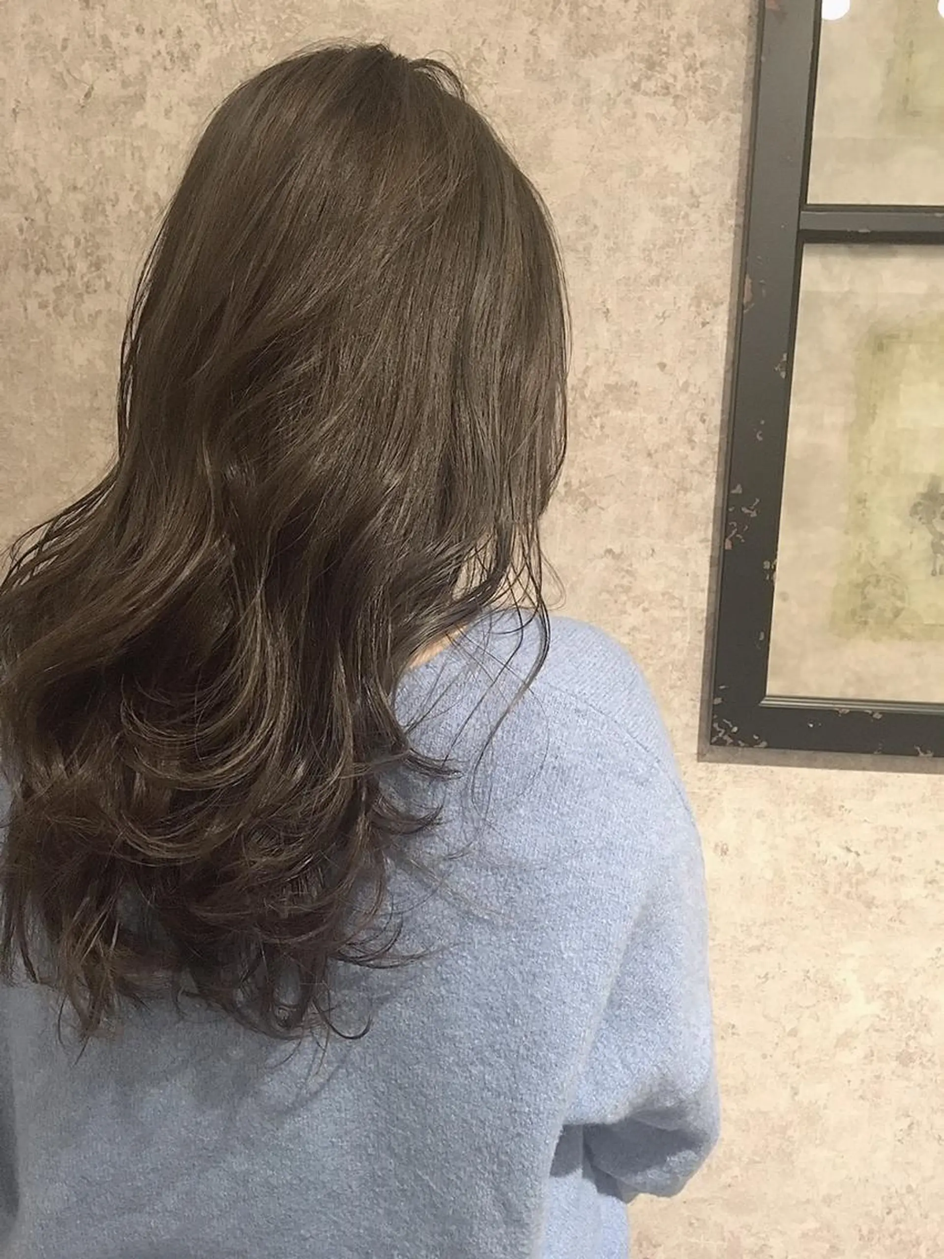 ミディアム カラー パーマ 小顔カット✨ 透明感カラー/村上のヘアスタイル