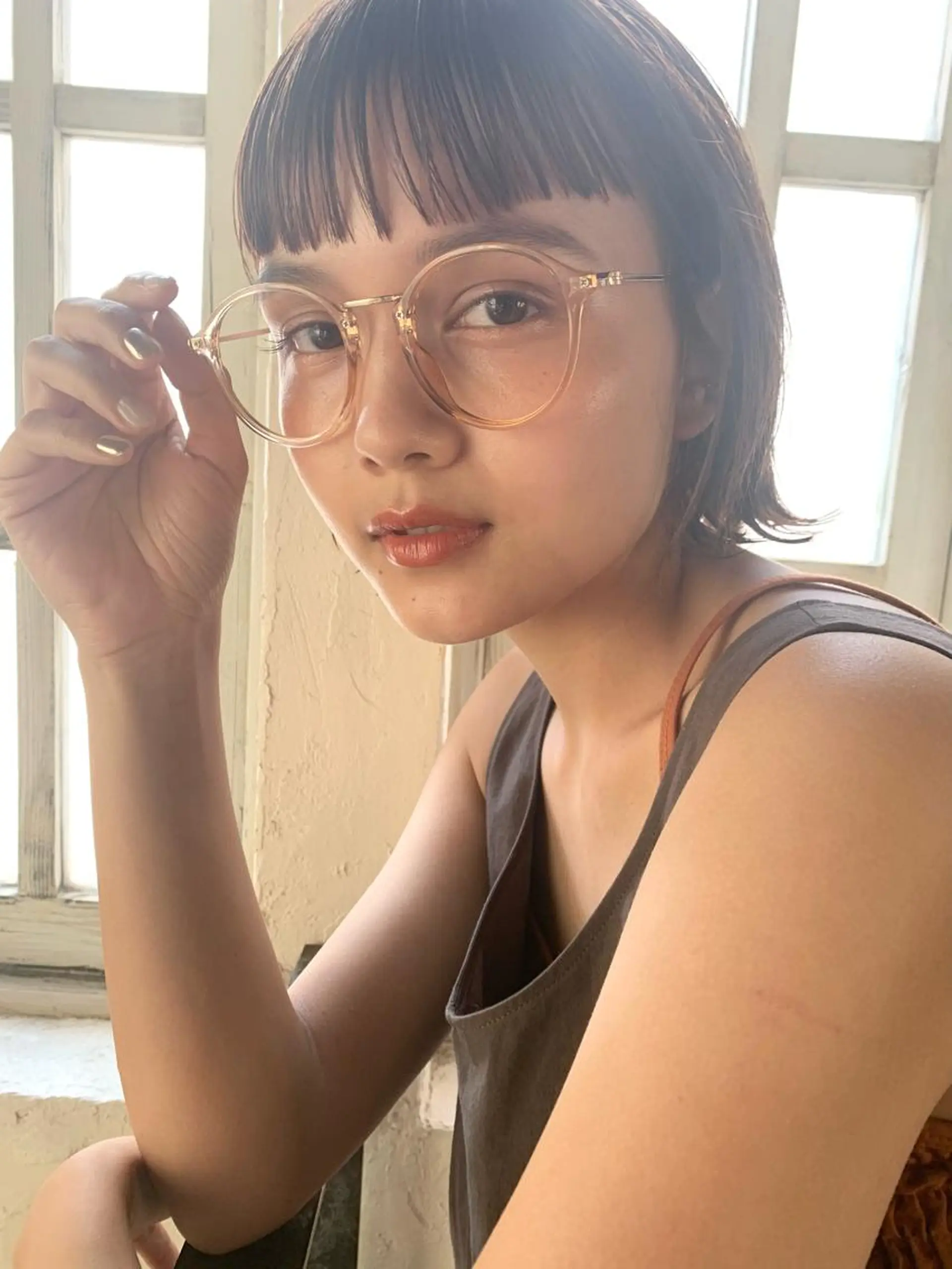 ミディアム カット ヘアカラー トリートメント 川本 裕🌿のヘアスタイル