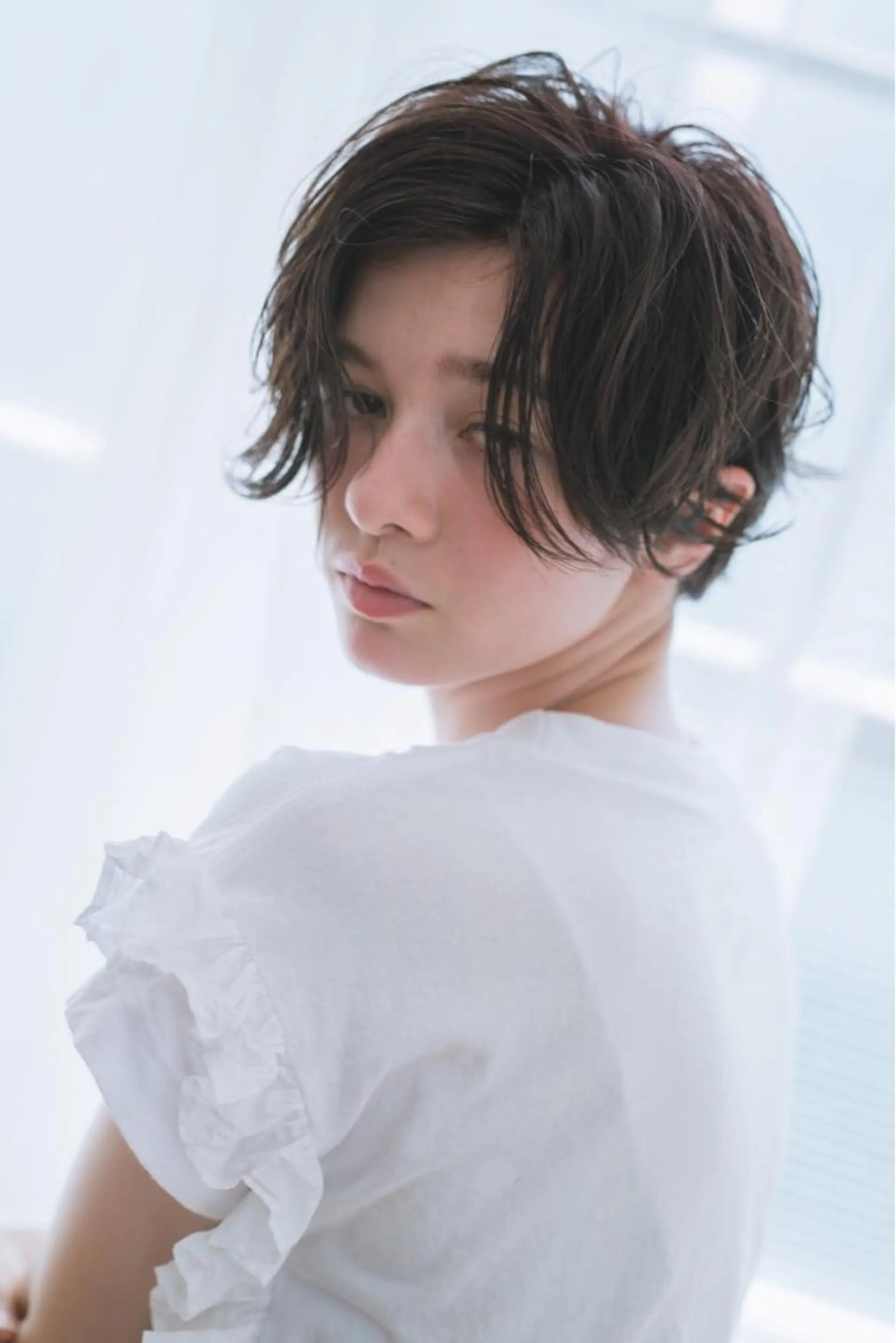 ショート カラー パーマ ヘアアレンジ 【白髪ぼかし 専門GBG】自由が丘のヘアスタイル