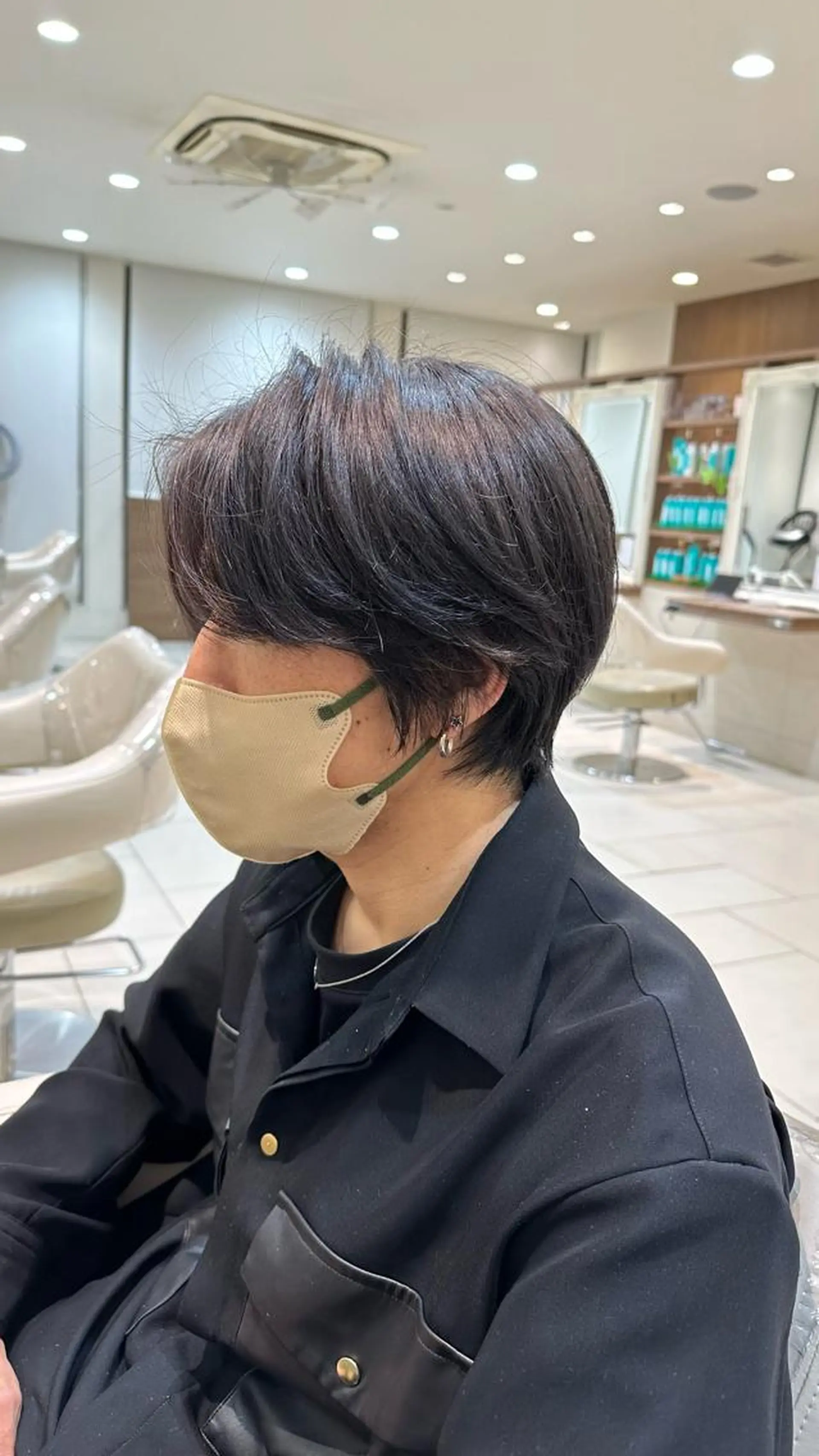 ショート カラー メンズ アッシュ ダブルカラー 田畑 あやののヘアスタイル