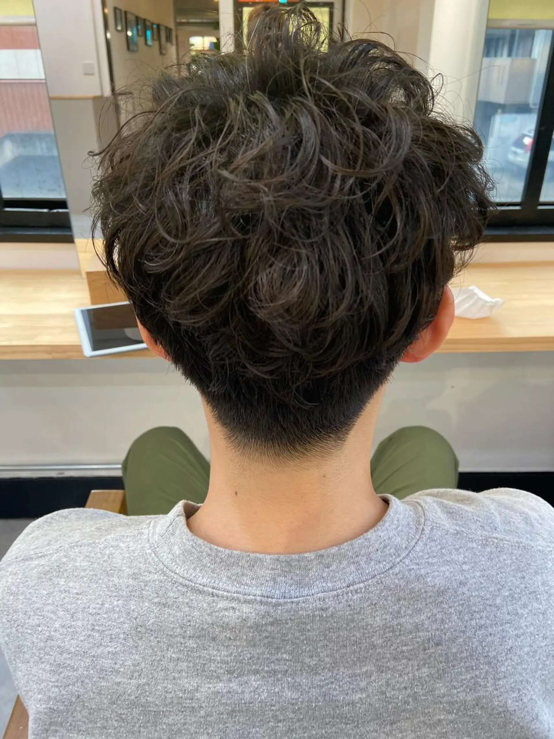 ショート カラー メンズ メンズパーマ 田中 あやなのヘアスタイル