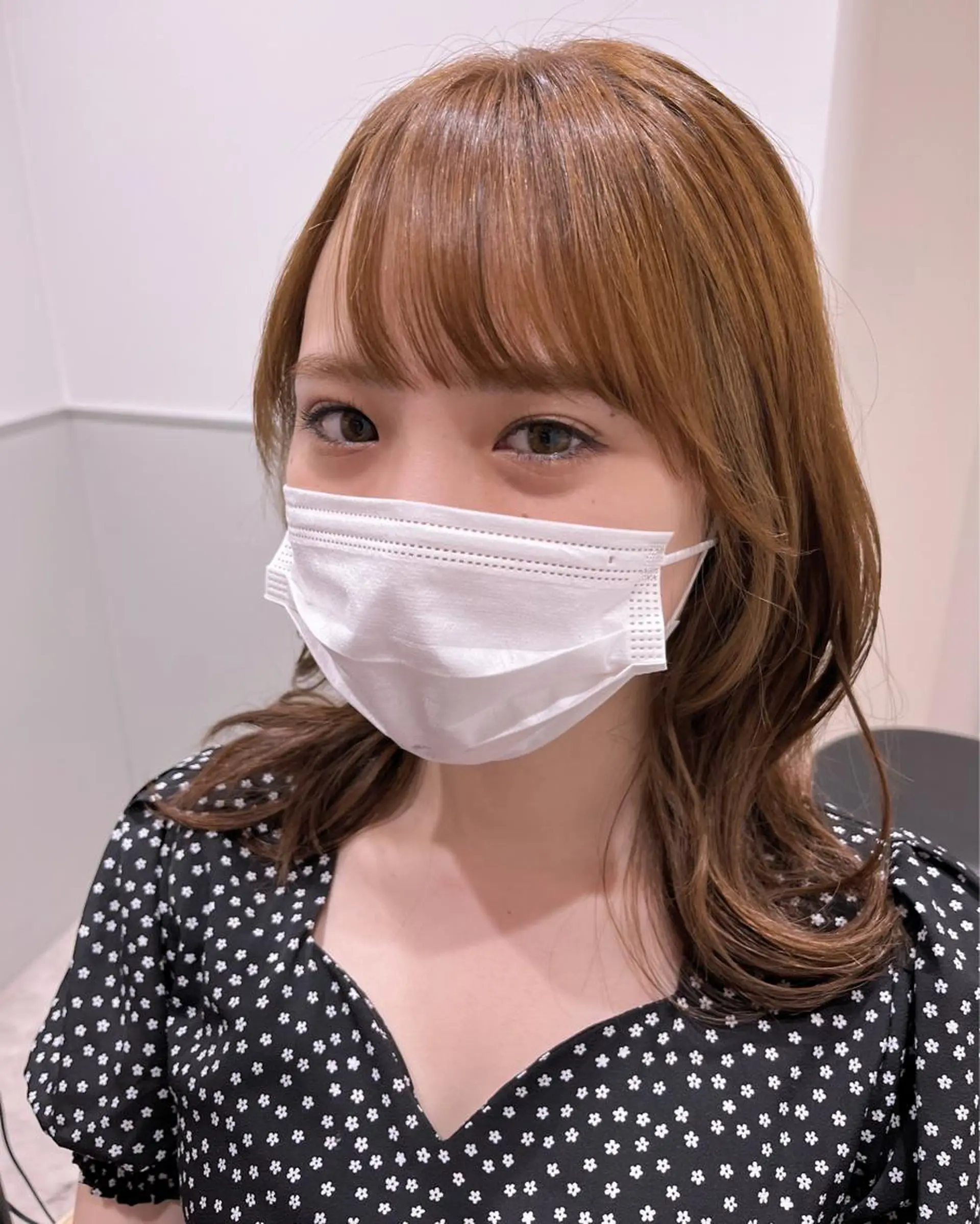 ミディアム ショートボブ ボブ 髪質改善 韓国風ヘア シースルーバング カット ヘアカラー ヘアセット 👑👑👑👑工藤 敬👑👑👑👑のヘアスタイル