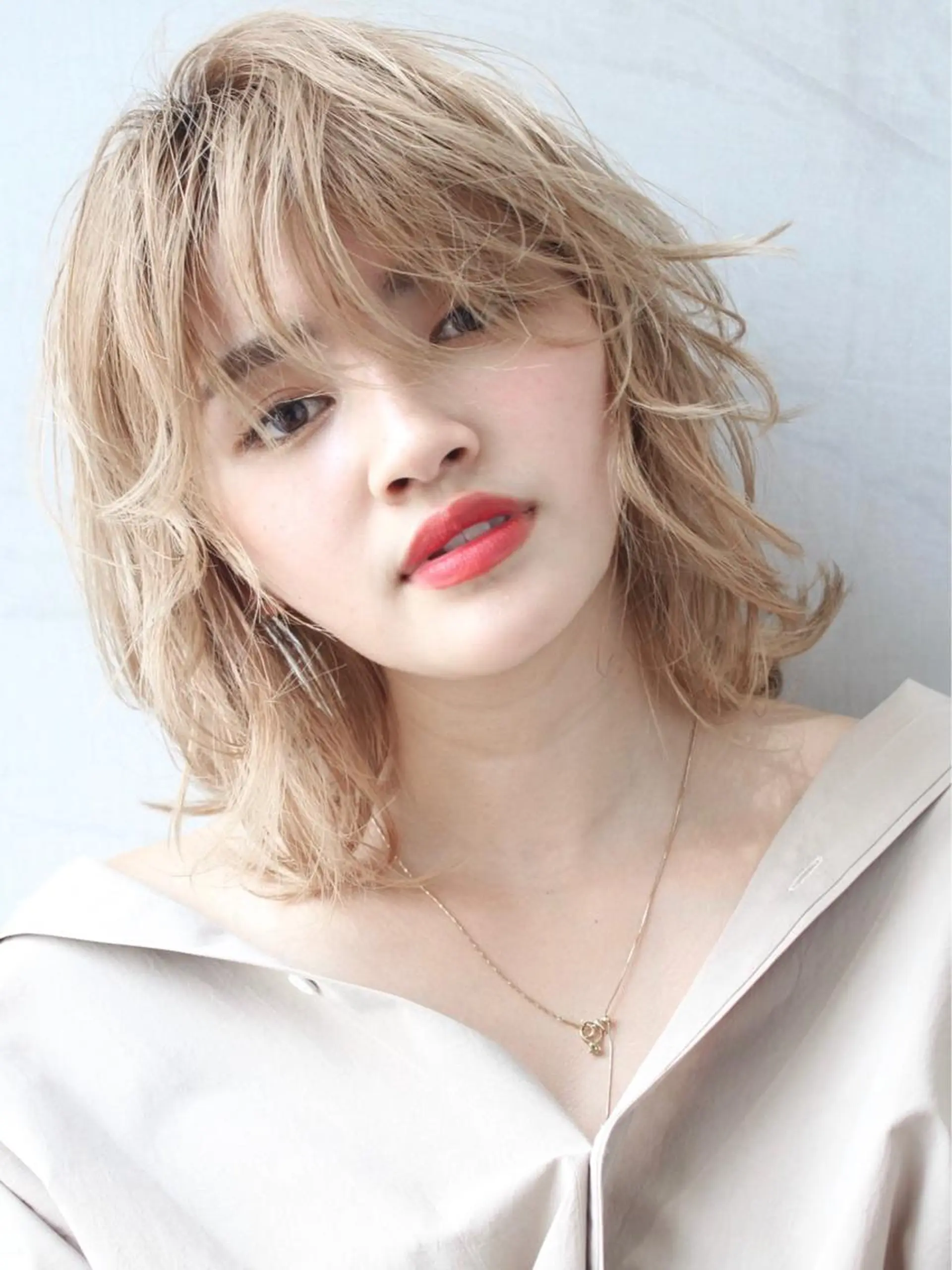 ミディアム カラー 🉐レイヤー/塩見 弘樹🉐渋谷のヘアスタイル