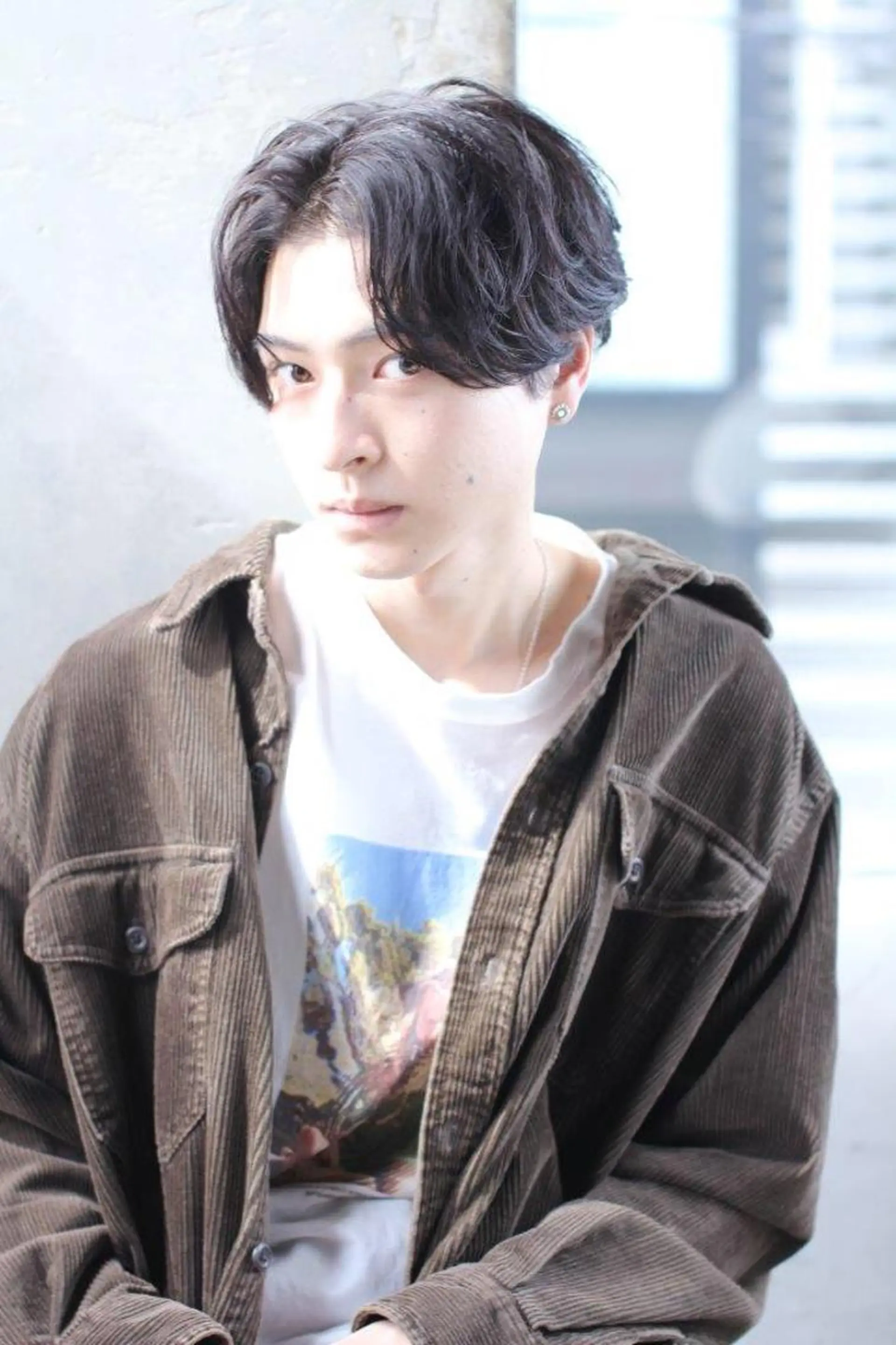 パーマ メンズ センターパート メンズパーマ ニュアンスパーマ カット パーマ トリートメント ヘアセット 【メンズ特化】 ムネカタ アキトのヘアスタイル