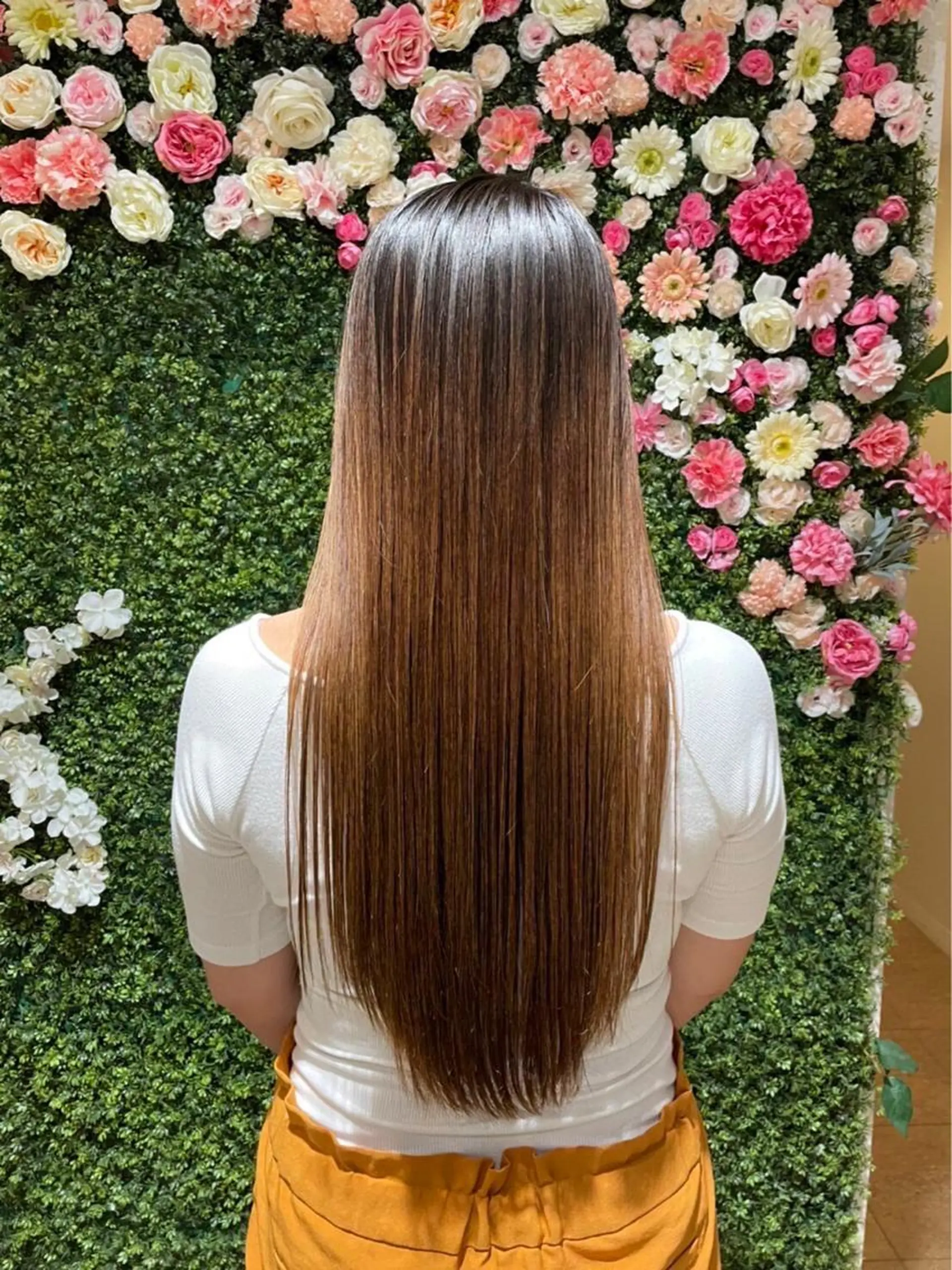 ロング 永瀬 恵のヘアスタイル