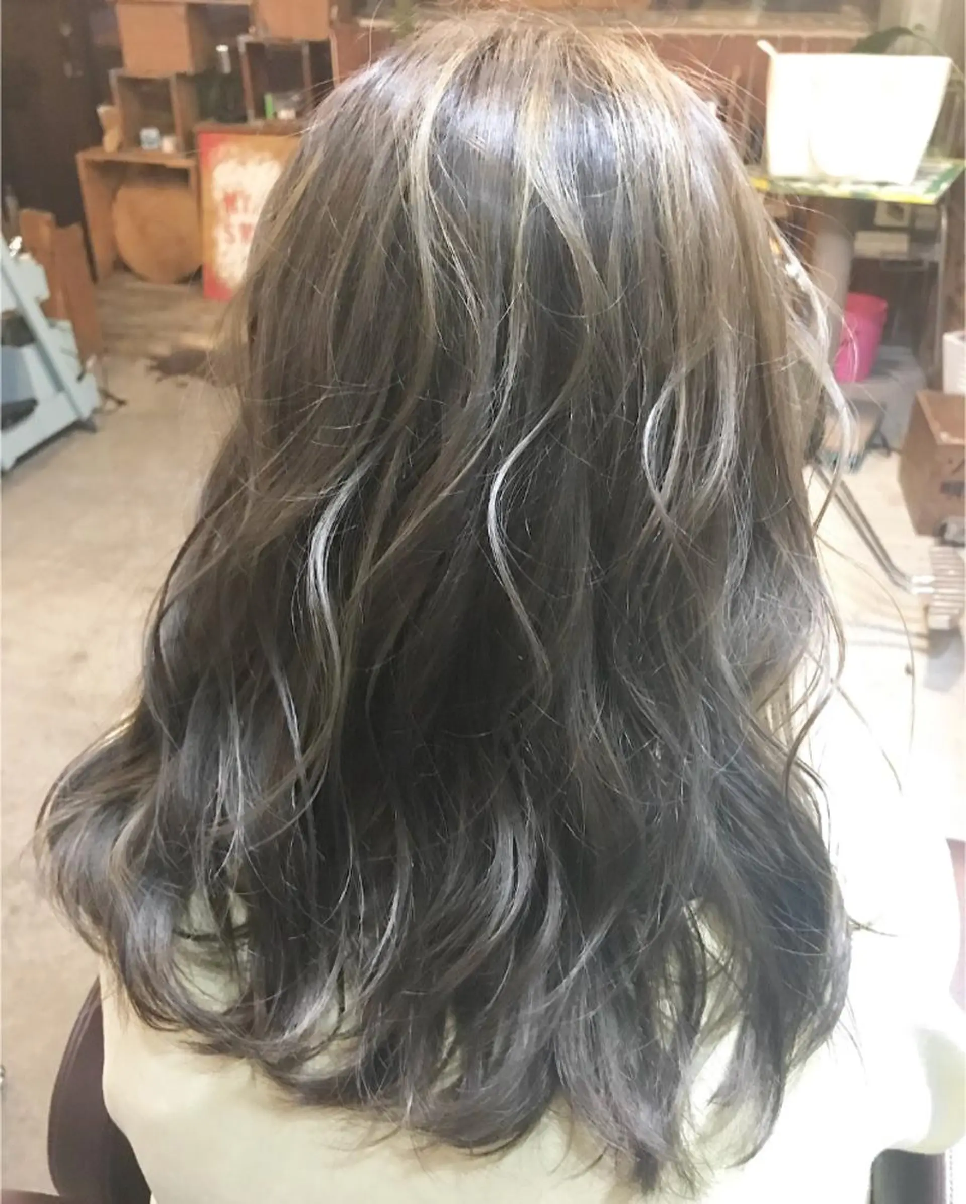 ミディアム 外国人風カラー ヘアカラー 玉木 育実のヘアスタイル