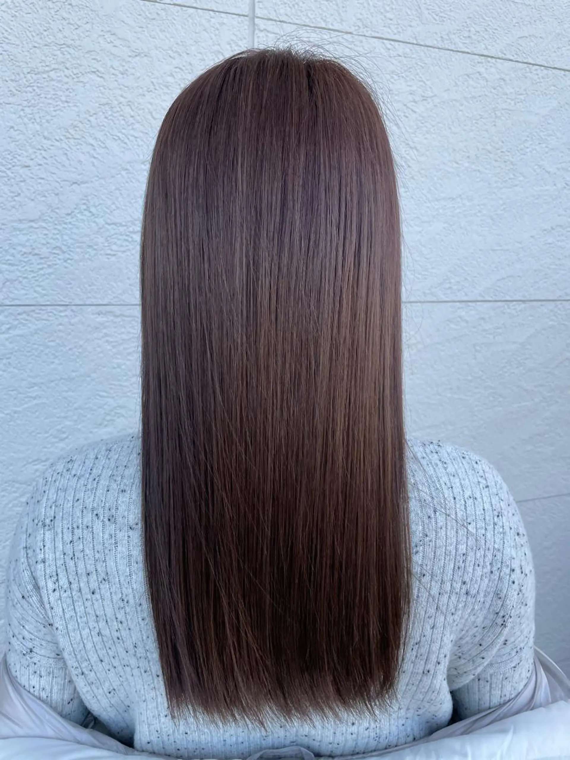 ロング カラー アッシュ アッシュブラウン ブラウンカラー 髪質改善 ヘアカラー トリートメント 鵜飼 真伍のヘアスタイル