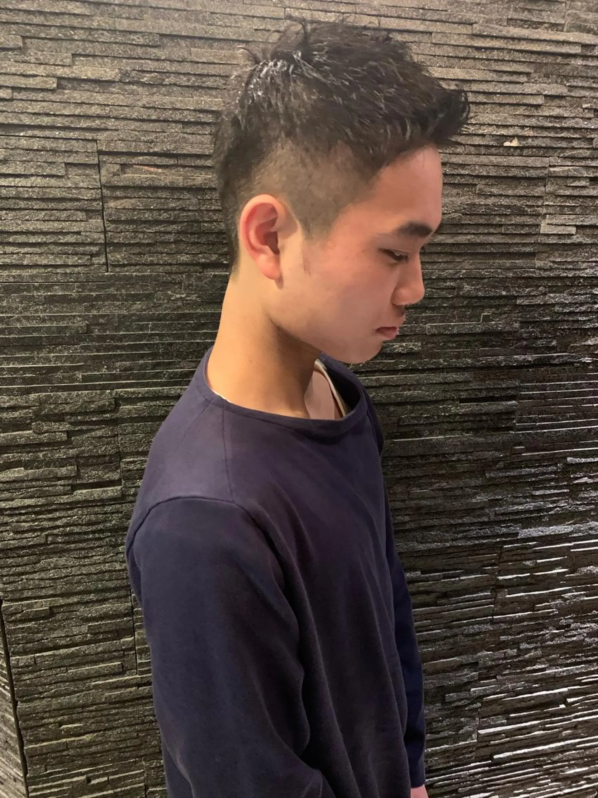 ショート パーマ メンズ HIROGINZAプレミアムバーバー赤坂店所属・田中 千恩のヘアスタイル