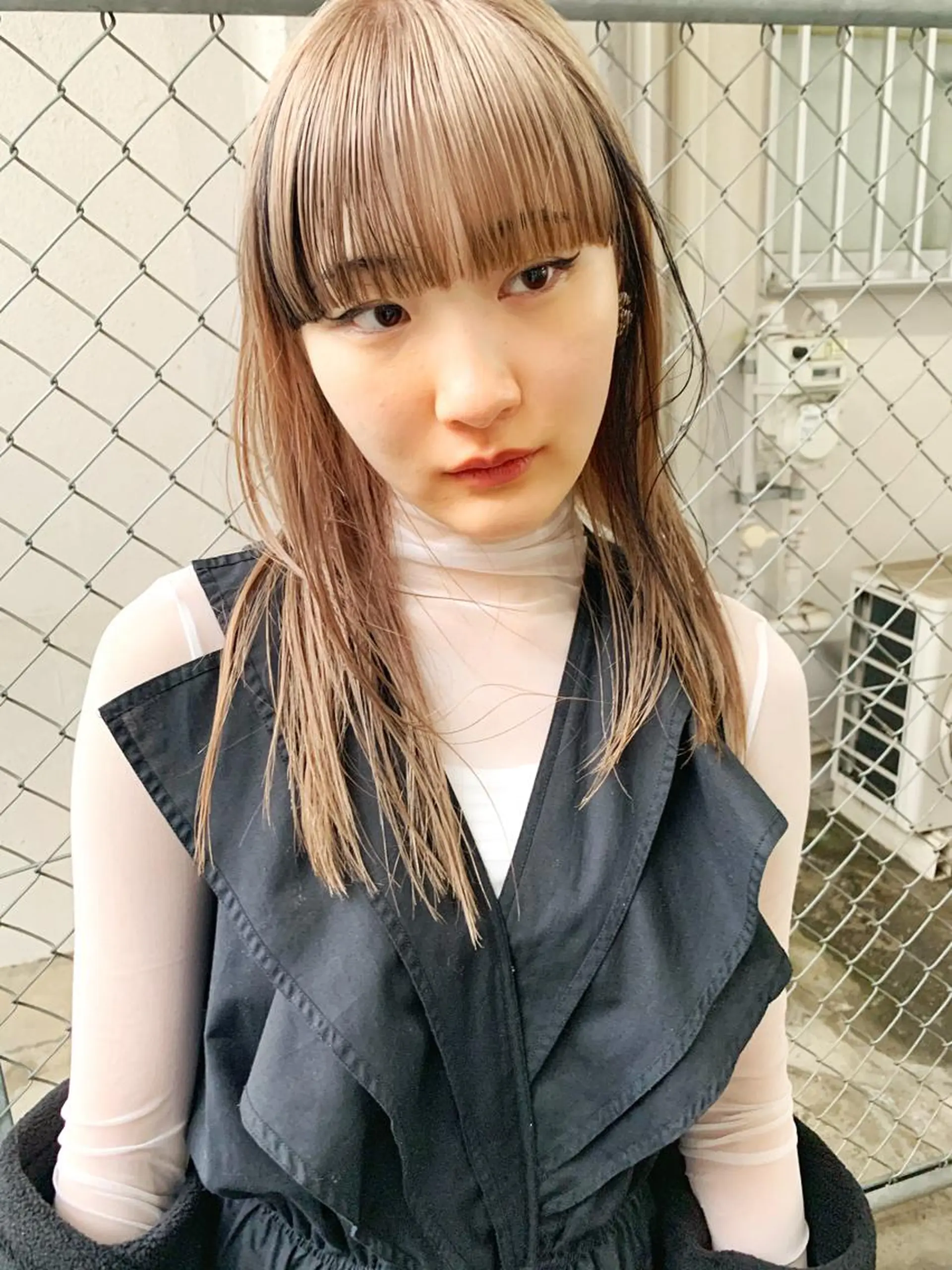 セミロング カット ヘアカラー ハイトーンNo.1✨ パーマ✨イマイタツヤのヘアスタイル