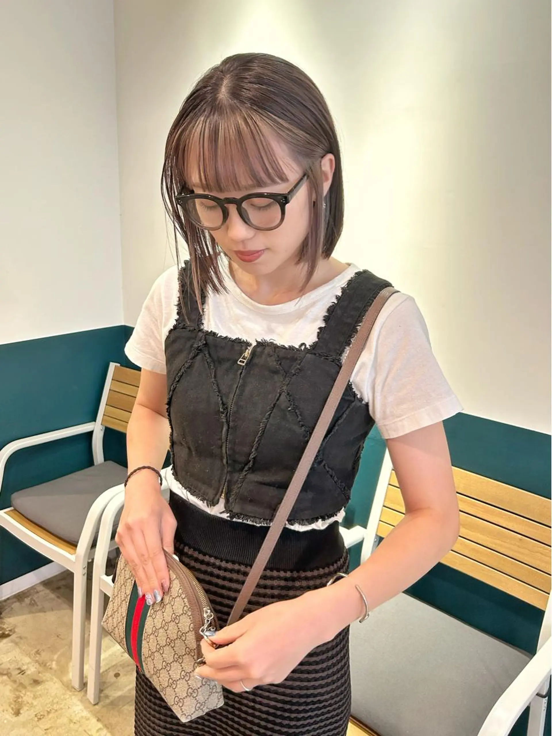 ショート ミストバング 顔周りカット カット ヘアカラー カラーリスト菅野 竜矢🌈のヘアスタイル