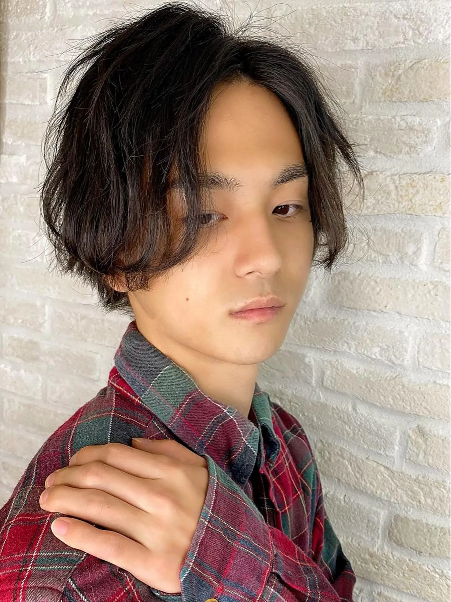 ショート パーマ メンズ カット パーマ 白髪ぼかし大人メンズ 根本零のヘアスタイル