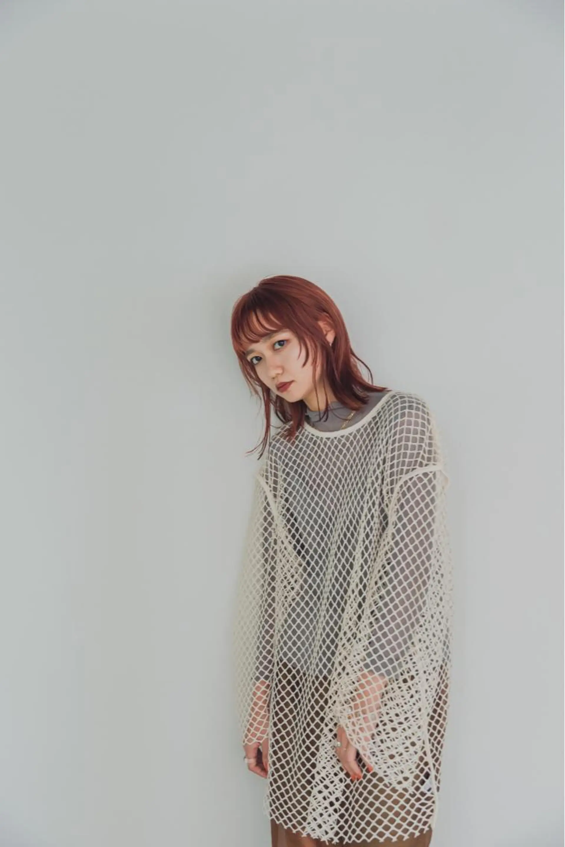 ミディアム カラー ツジガキ ユウスケのヘアスタイル