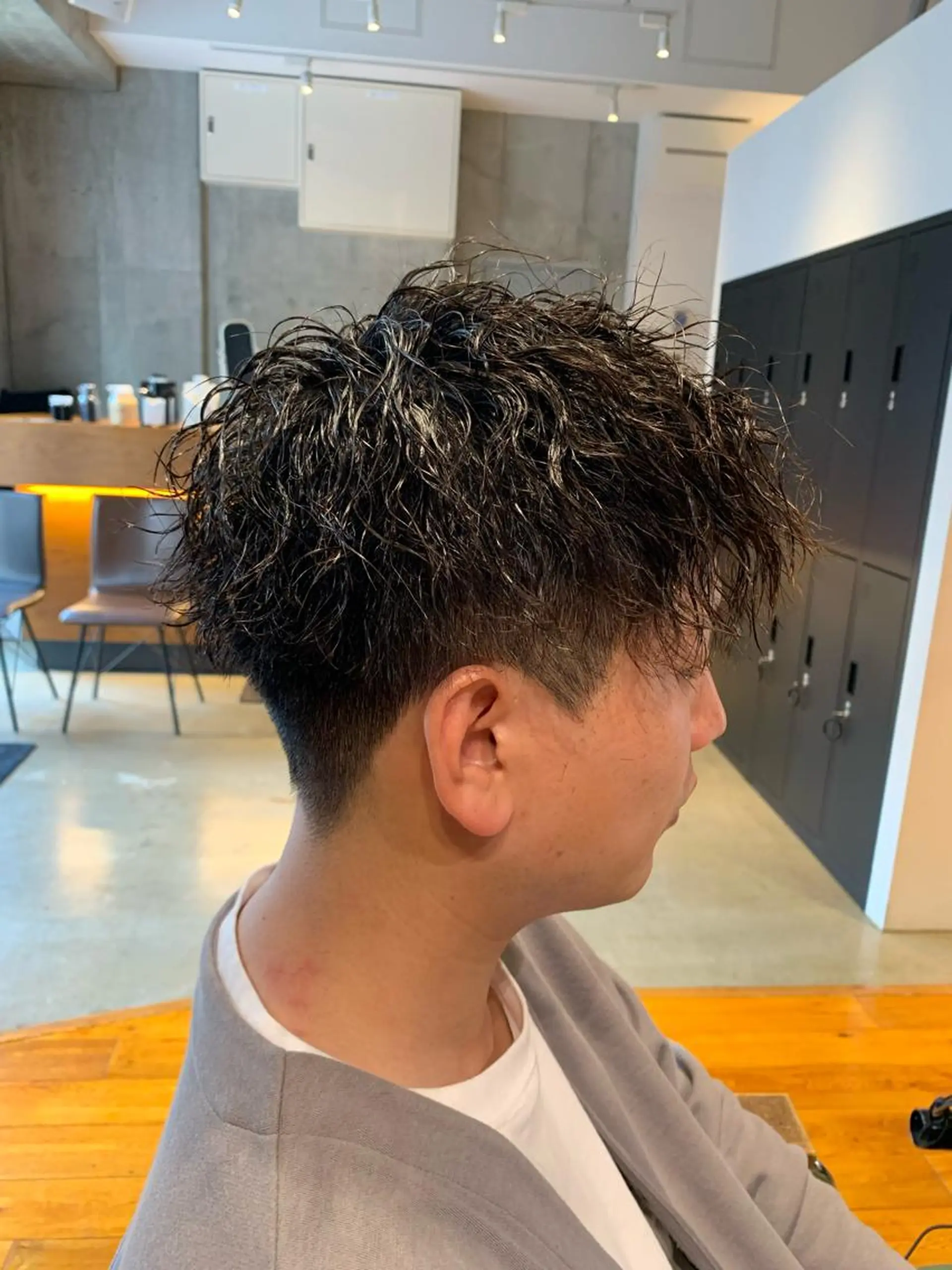 メンズ カット パーマ ツイスパ・波巻き 🩵片平和香奈のヘアスタイル