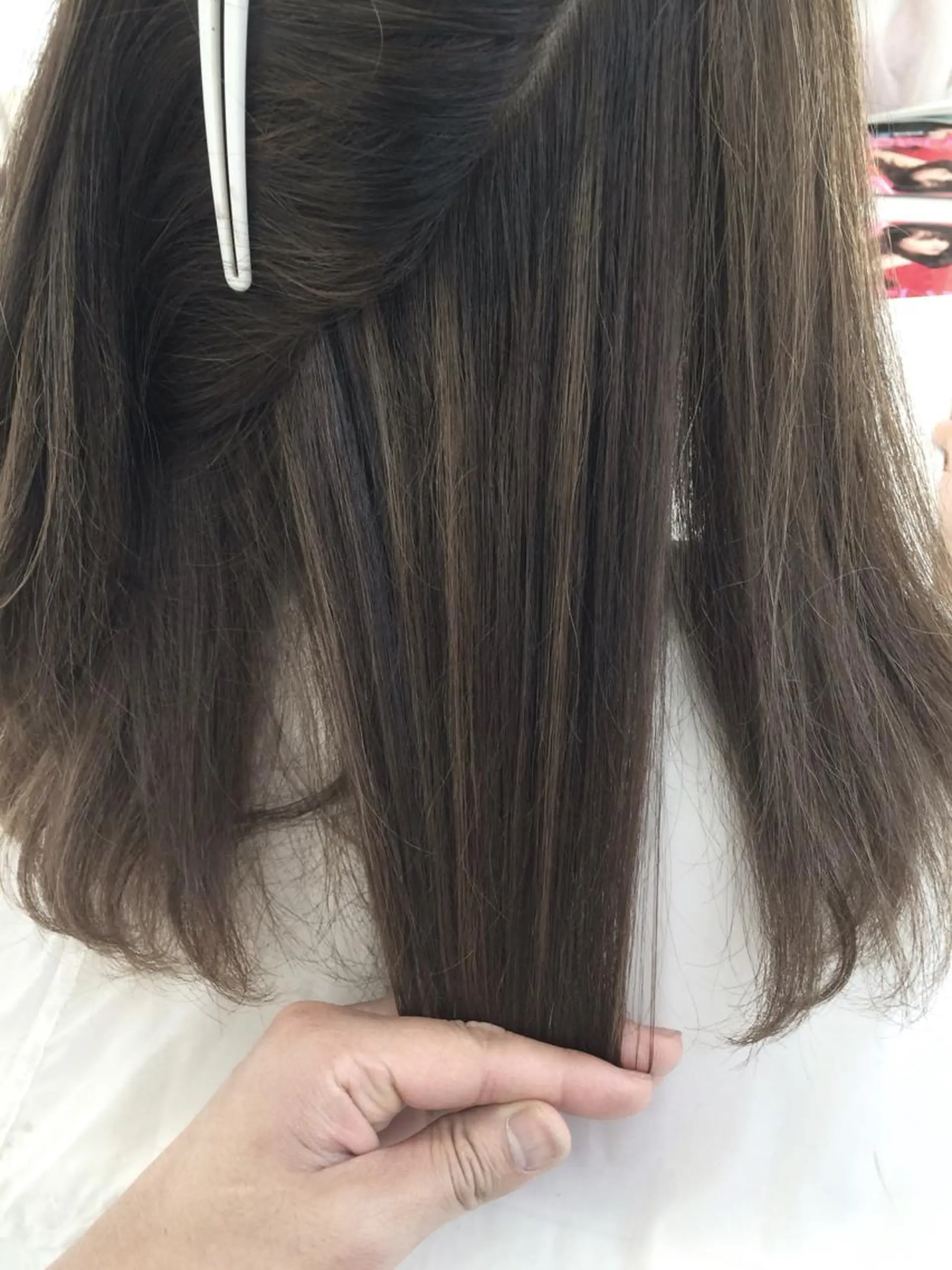 ミディアム セミロング ロング カラー ハイライトカラー ハイライト 内藤 達也のヘアスタイル