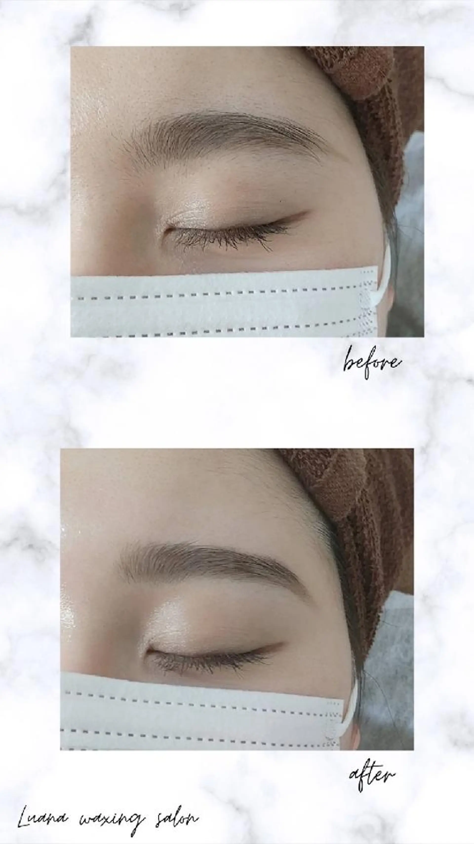 アイブロウ 眉毛ワックス脱毛 Luana wax 🐚根本のエステ・リラクイメージ