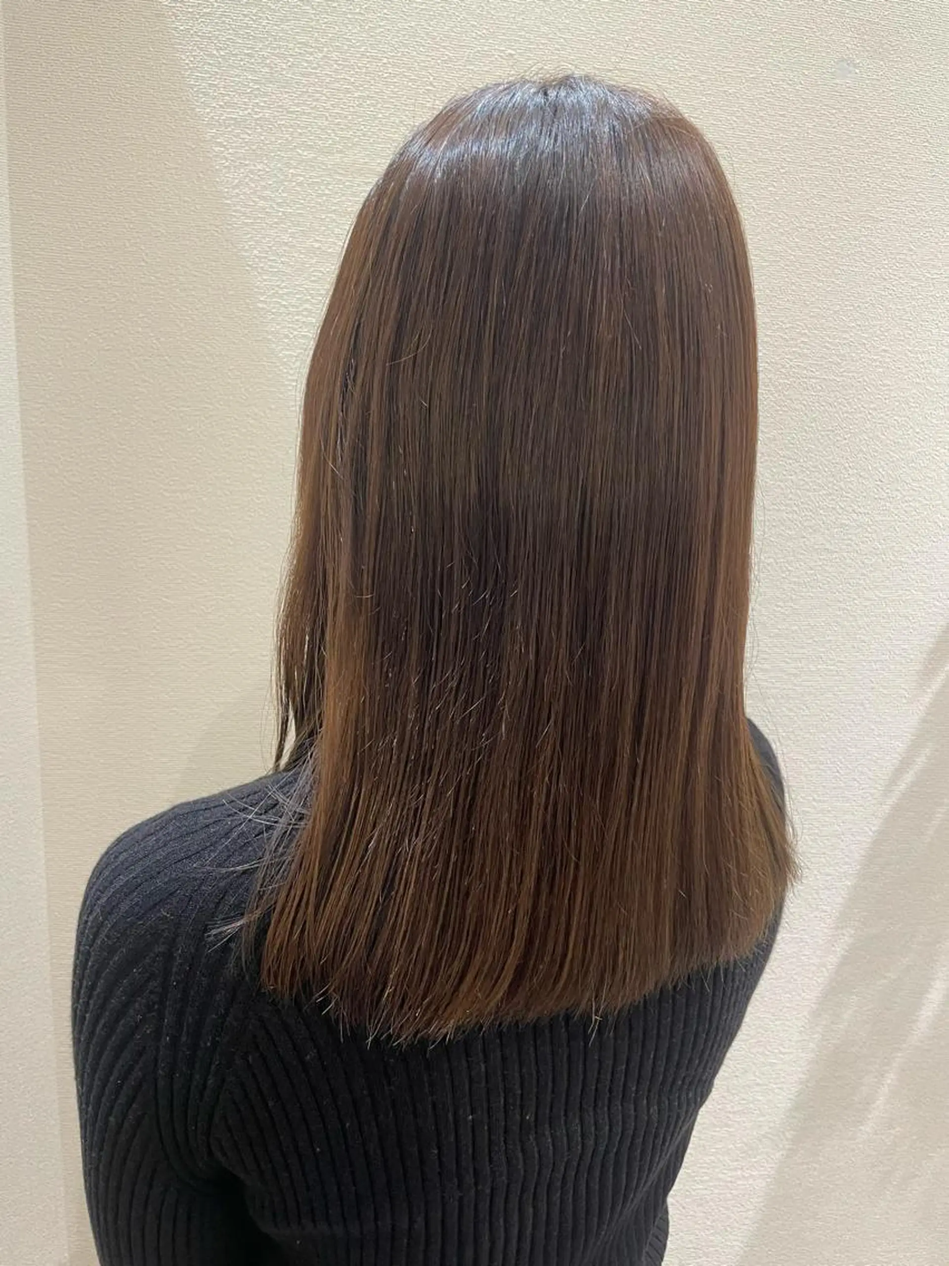 セミロング パーマ 縮毛矯正 トリートメント 🚀MOEKA ᵕ̈ ハイトーン💫のヘアスタイル