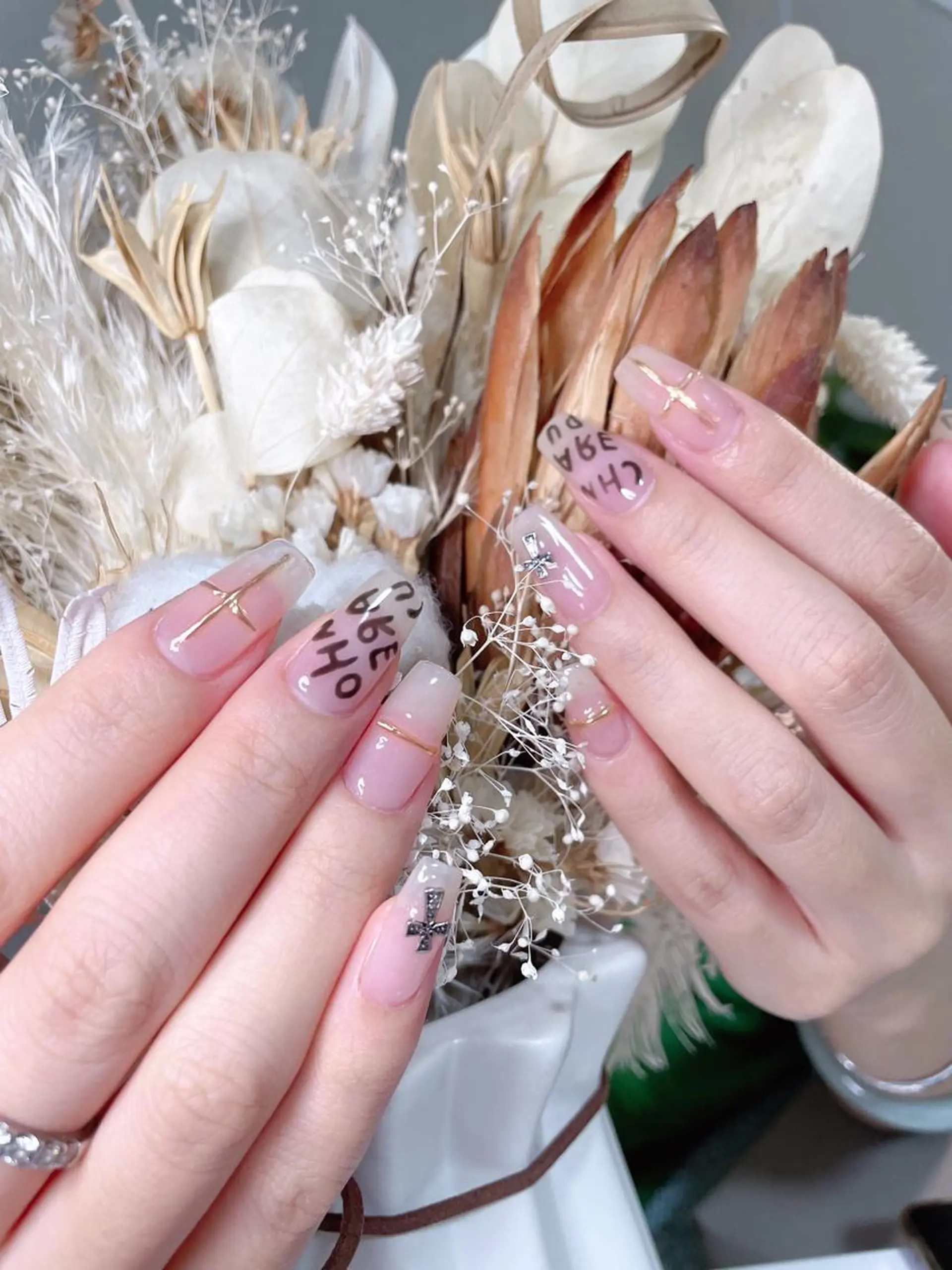 ネイル ハンドネイル M🌷nail 長さだし専門店のネイルデザイン