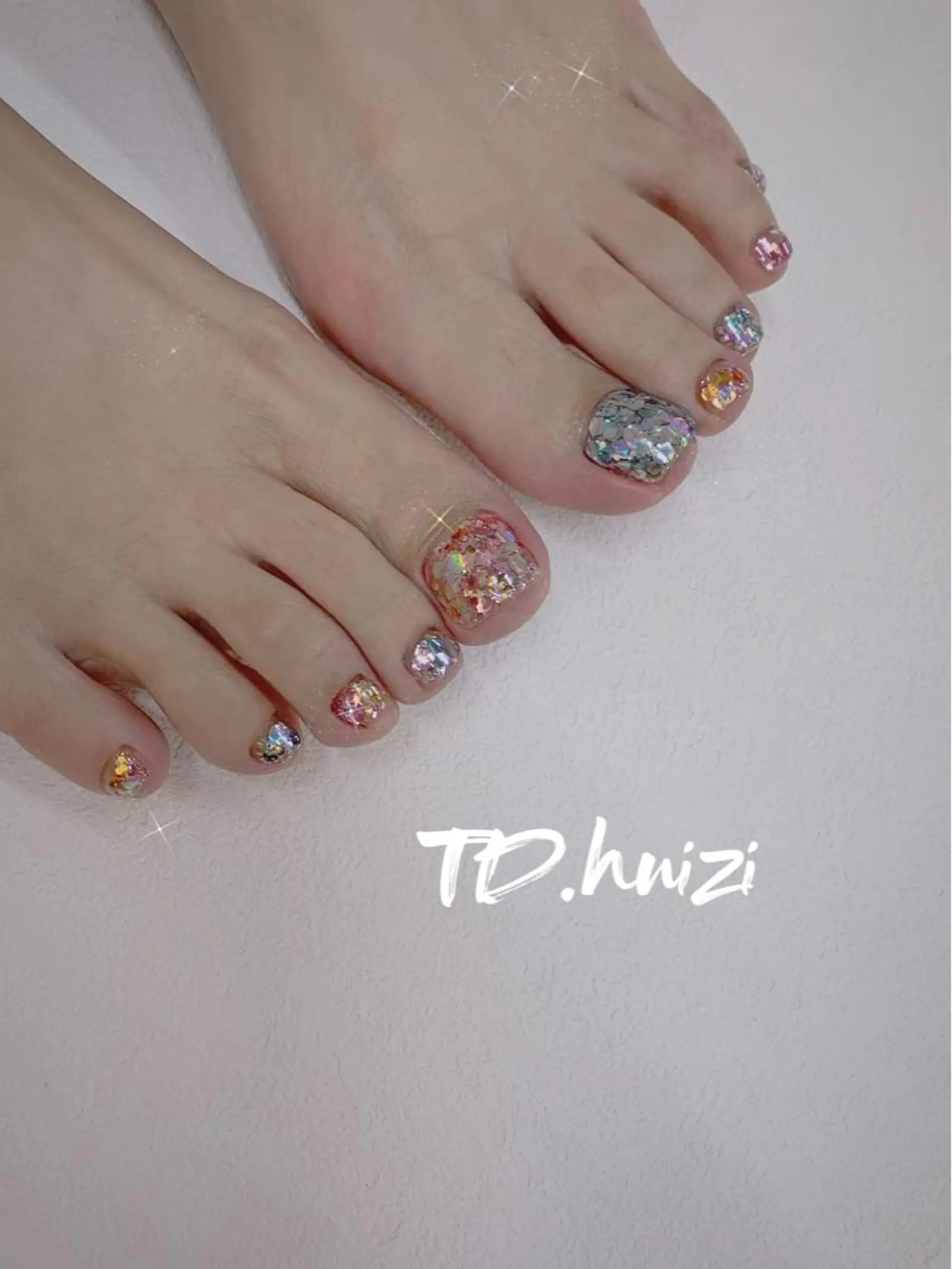 ショート めぐみのネイルサロン スタッフ練習のネイルデザイン