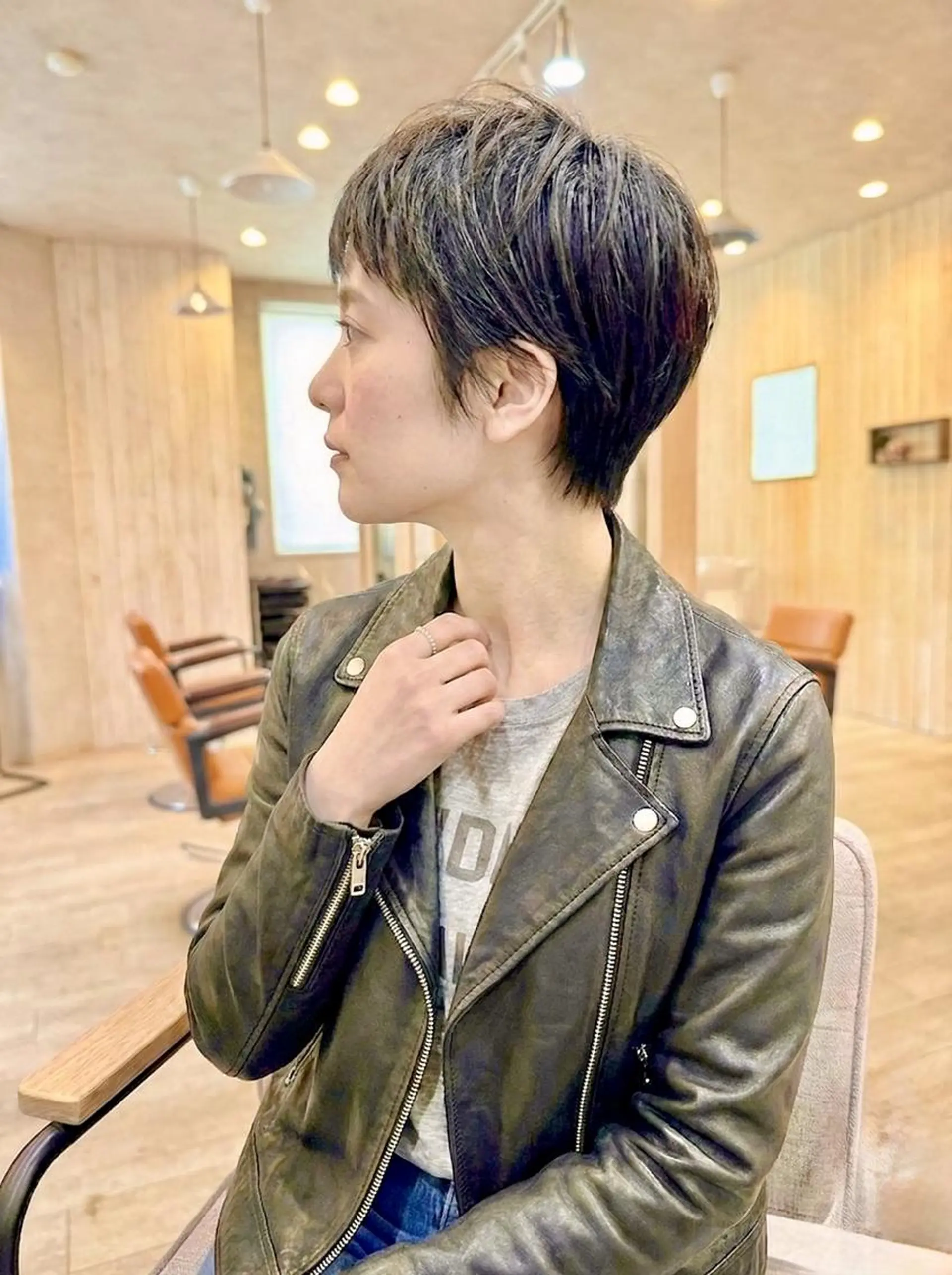 ショート ハンサムショート ショートヘア カット トリートメント 一宮駅3分/水野/ ショート/ボブのヘアスタイル