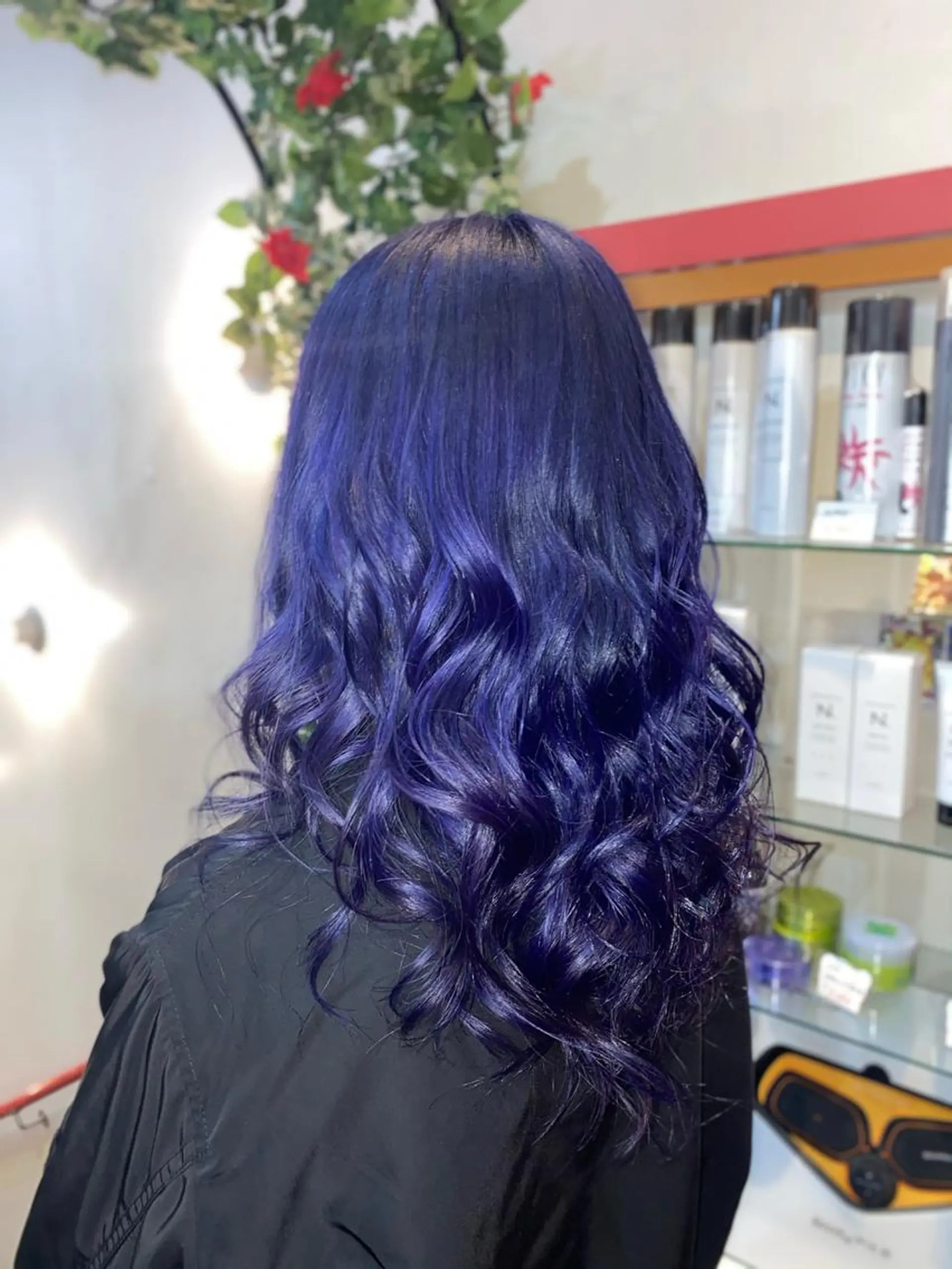 セミロング パープルカラー ゆぴ☾‪/推しカラー /ハイトーンのヘアスタイル