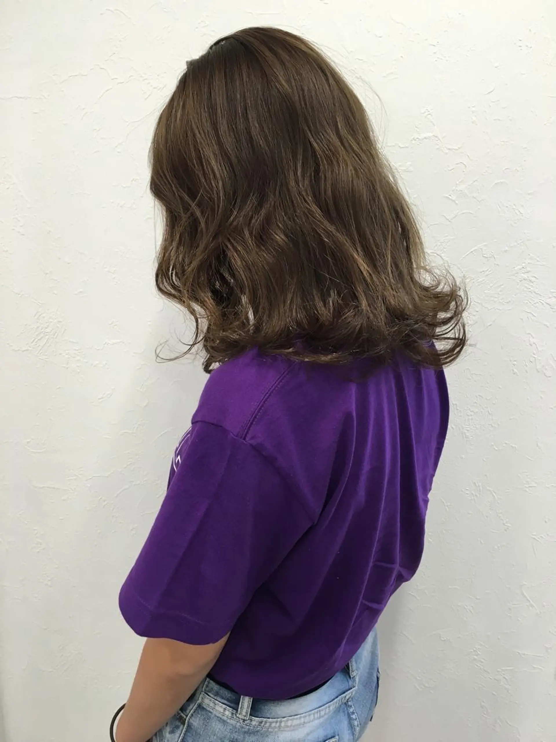 セミロング カラー グレージュ ヘアカラー 🤍2nd🤍田所 美希のヘアスタイル
