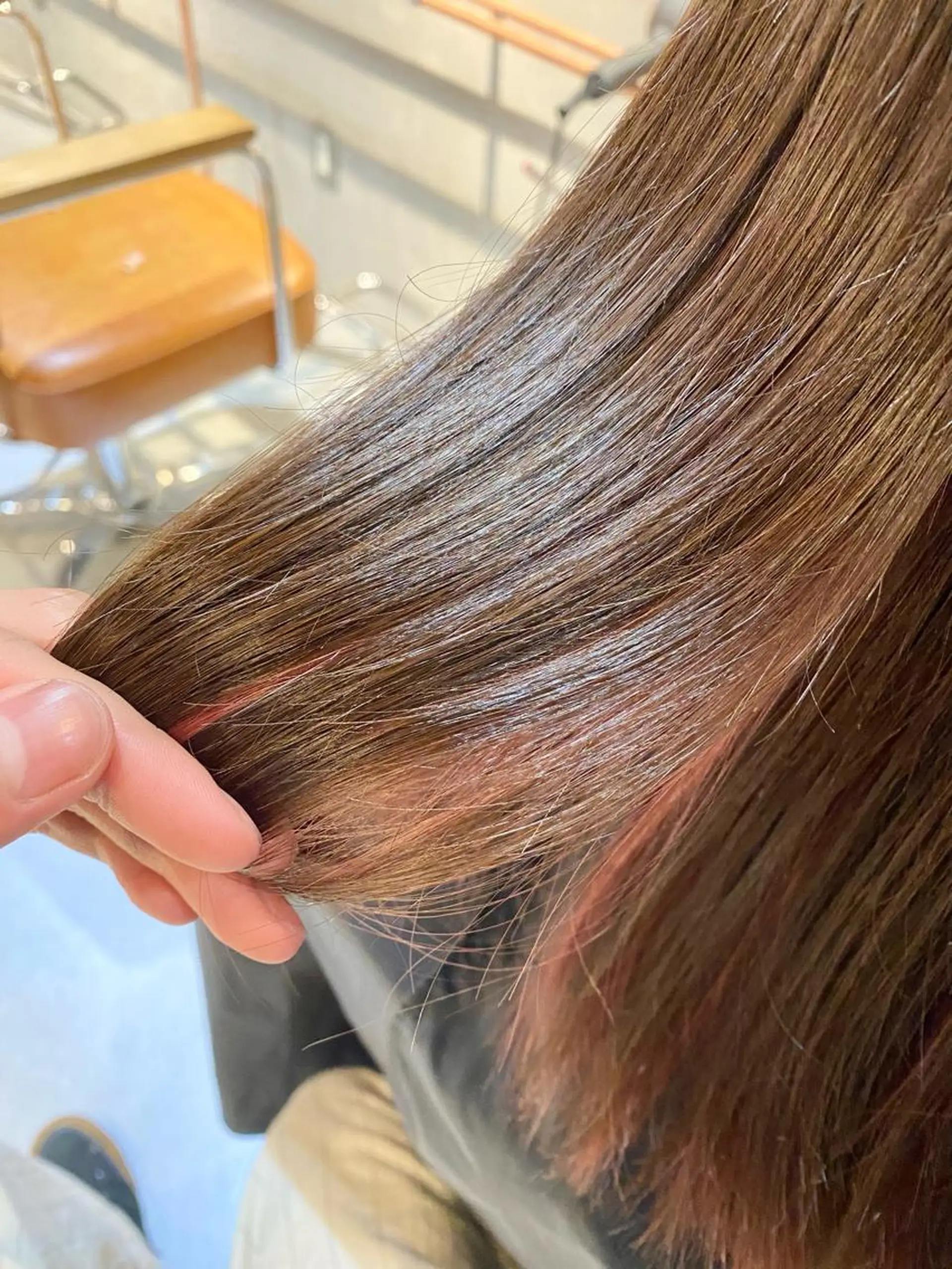 セミロング カラー アッシュ 透明感カラー オリーブアッシュ トリートメント ヘアカラー トリートメント ハイトーン×似合わせ 🌱中川慎之介のヘアスタイル