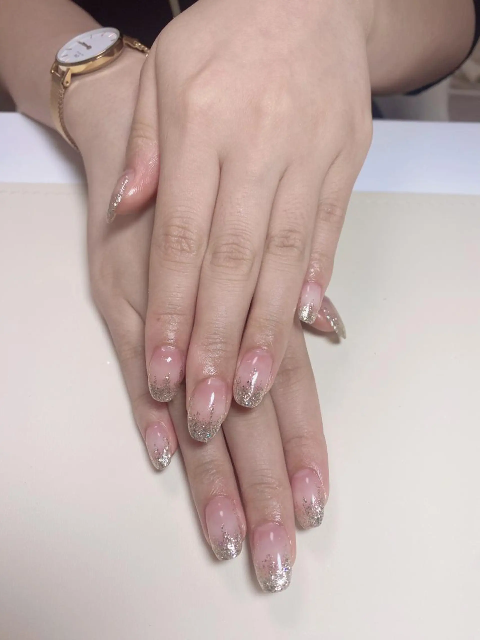 ネイル ラメ(グリッター) ラメグラデーション ハンドネイル Nail Salon K 🧸美爪育成のネイルデザイン