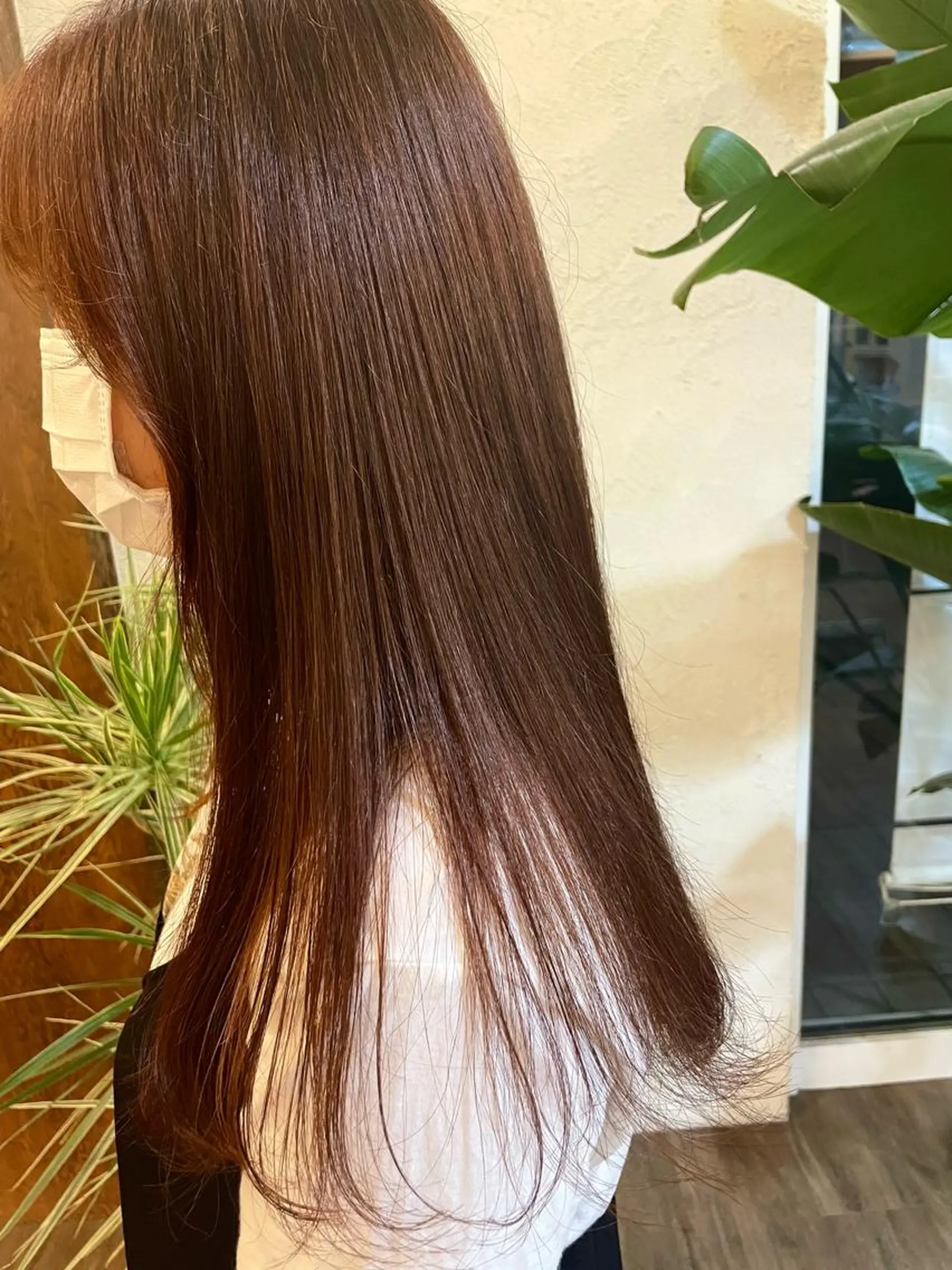 ロング 縮毛矯正 トリートメント しもかわ かほのヘアスタイル