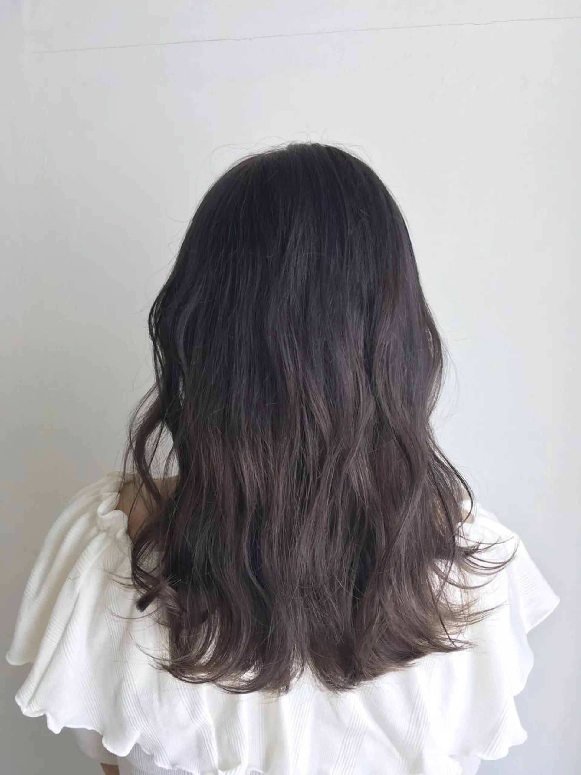 ロング カラー グレージュ ヘアカラー トリートメント ヘアセット yoshi ☆のヘアスタイル