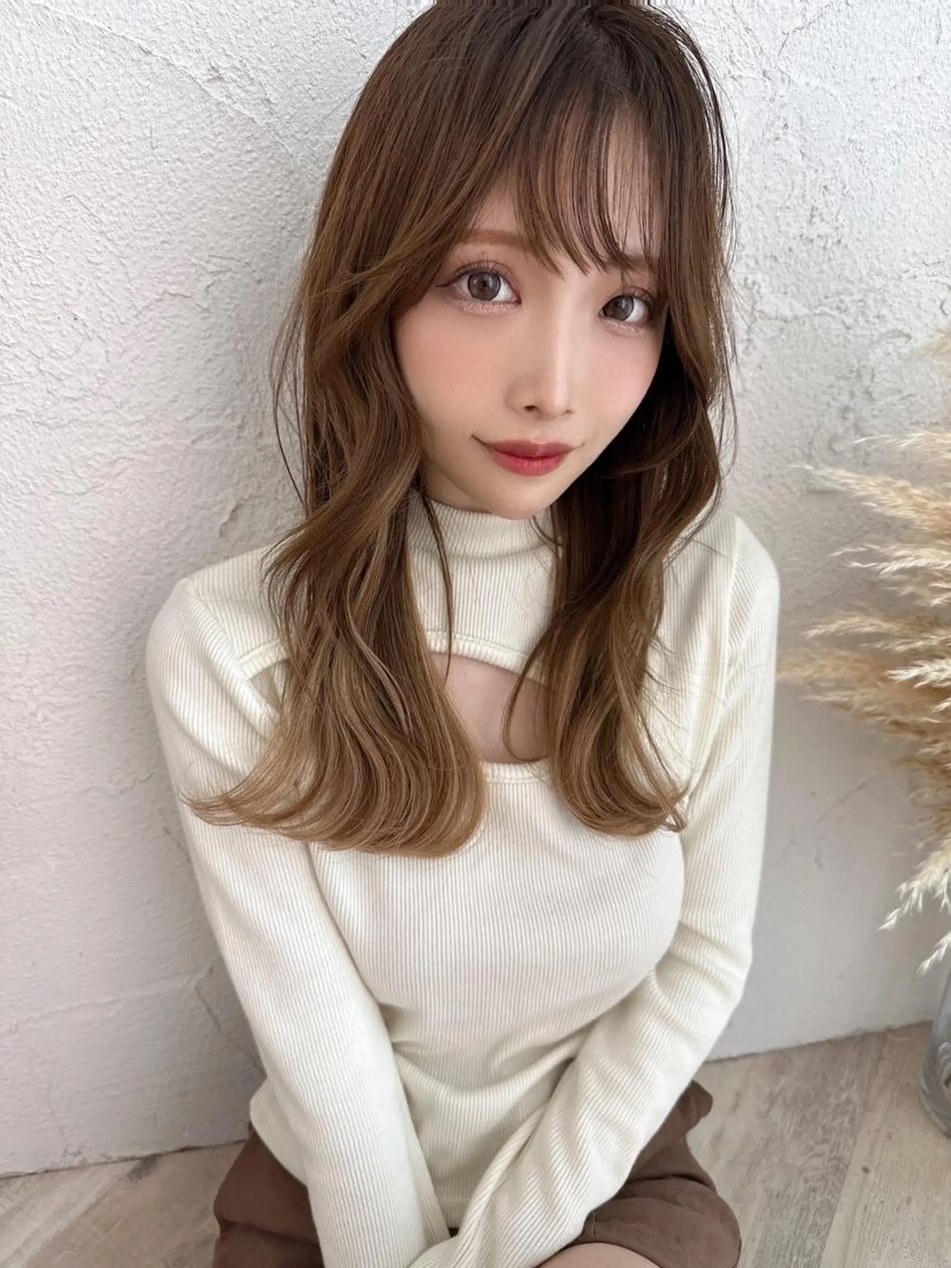 ロング カラー カット ヘアカラー トリートメント ANGELICA 難波店のヘアスタイル