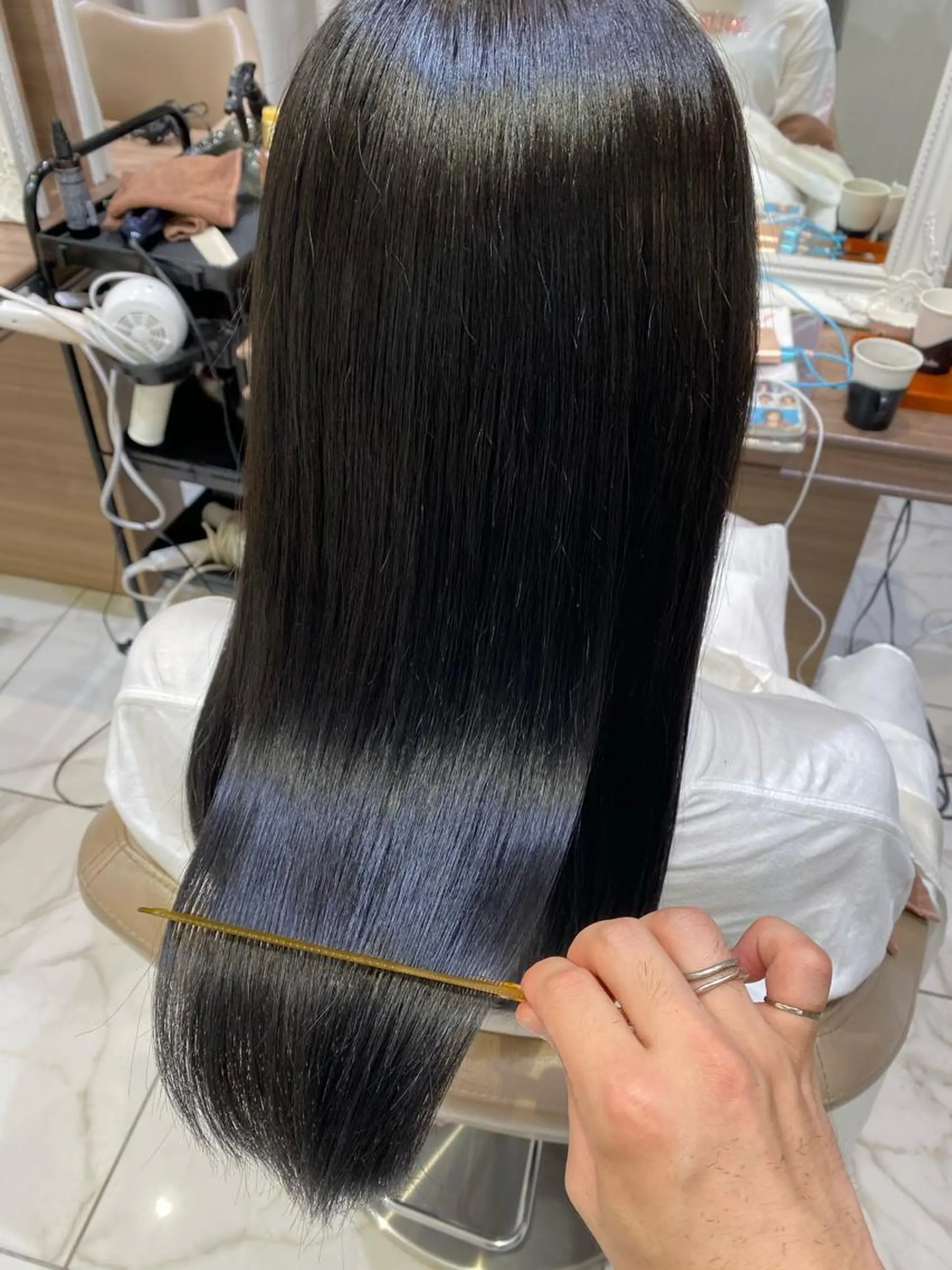 ロング 髪質改善 縮毛矯正 トリートメント CURE nex the salon所属・清野 大のヘアスタイル